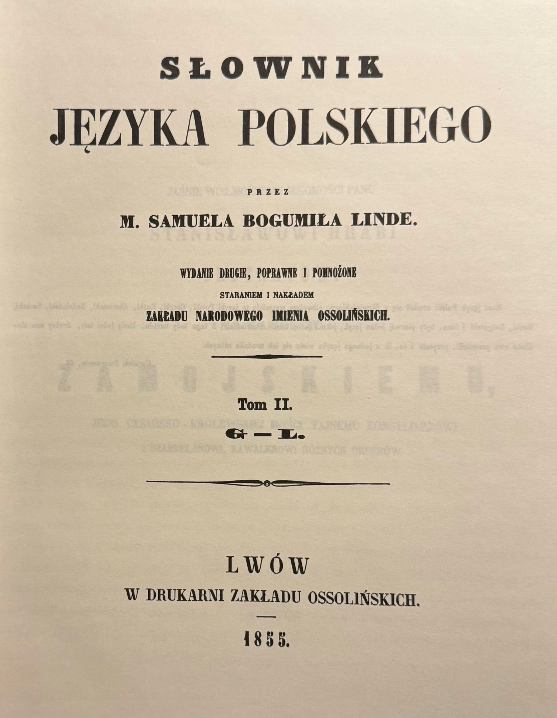 Słownik Języka Polskiego T.2,5,6 (Reprint) M. Samuel Bogumił Linde
