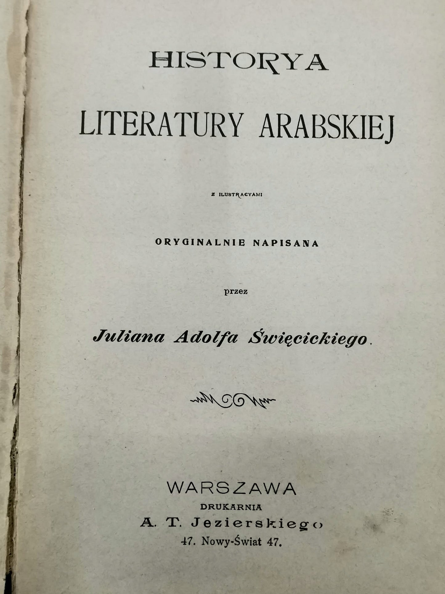 Historya literatury powszechnej t. III, J. A. Święcicki [1901]
