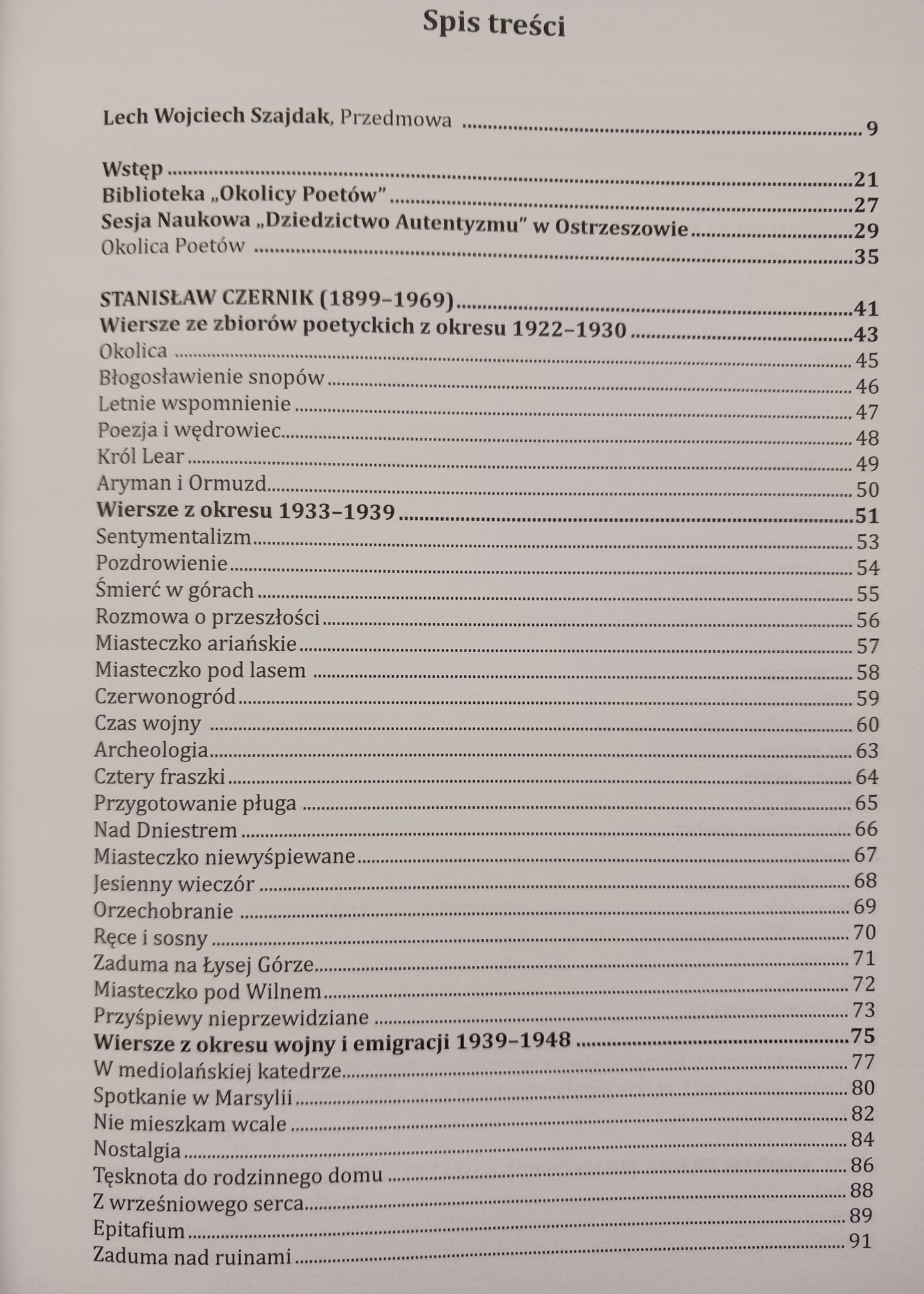 Poeci autentyści - przedstawiciele, utwory Lech Wojciech Szajdak