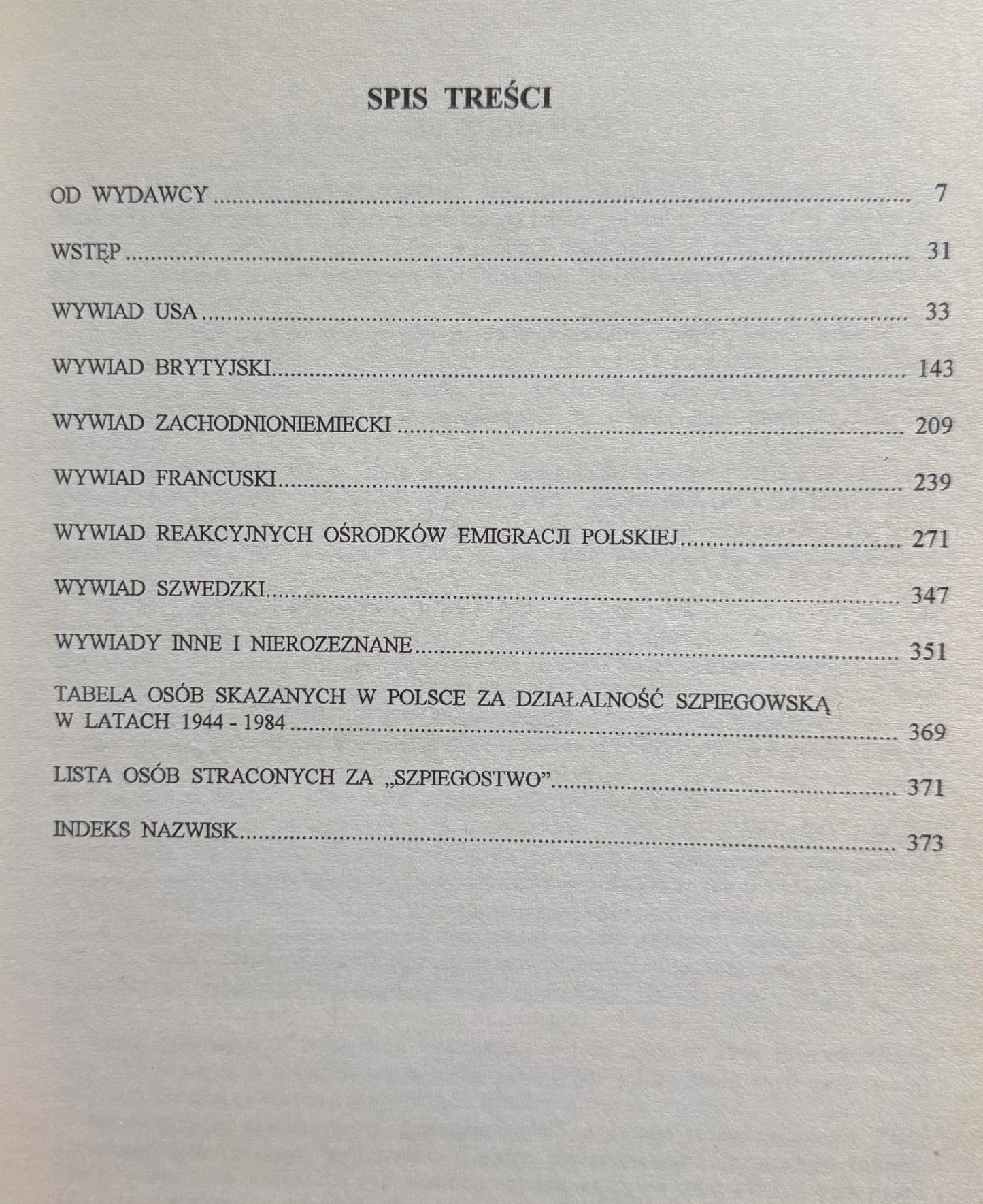 Informator o osobach skazanych za szpiegostwo w latach 1944-1984