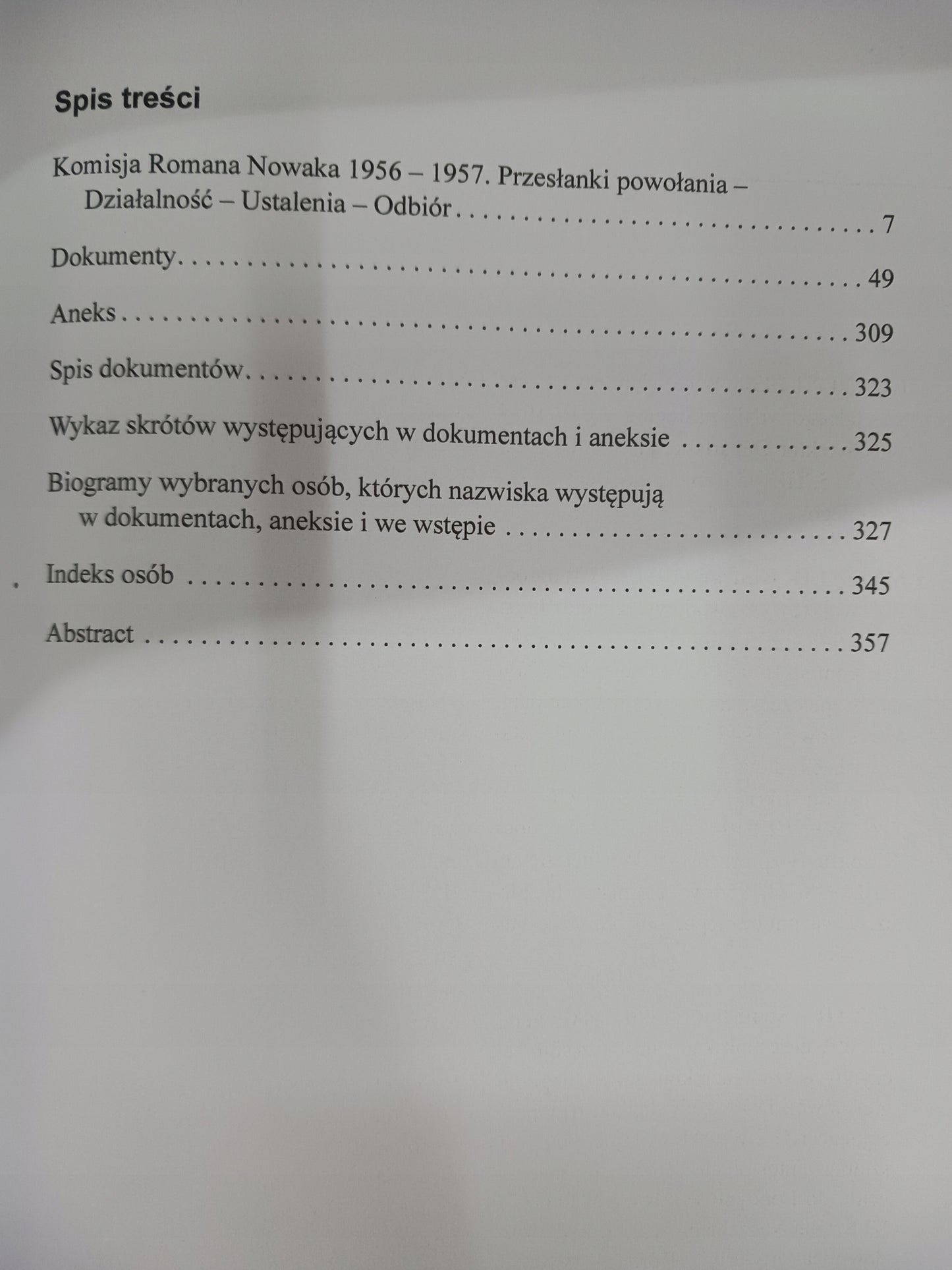 Komisja Nowaka Dokumenty i materiały Praca zbiorowa