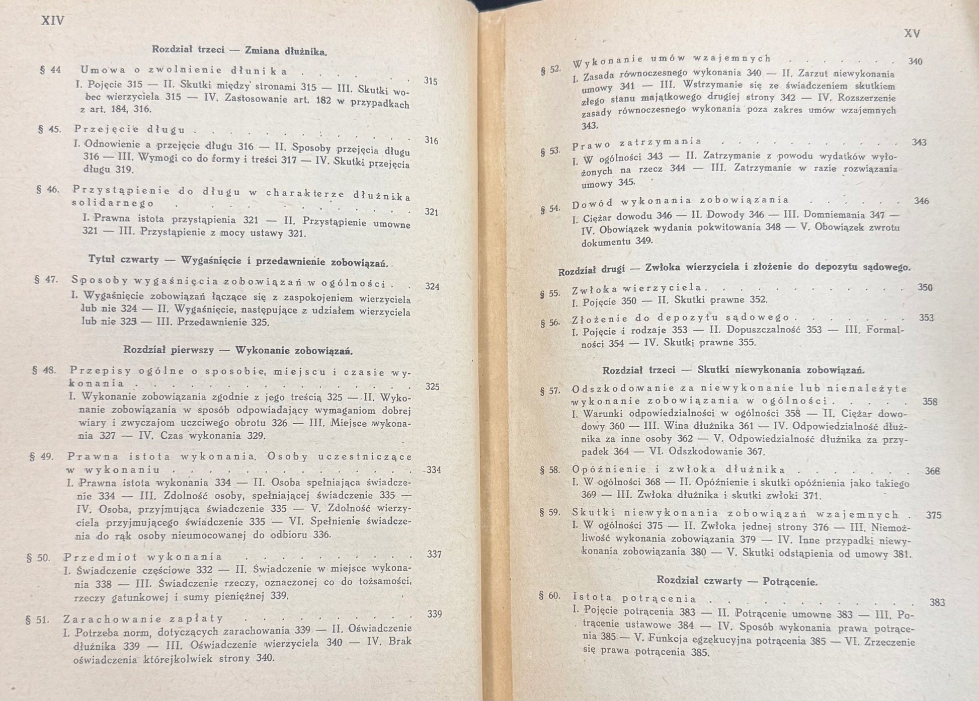 Zobowiązania Roman Longchamps De Berier [Poznań 1948]