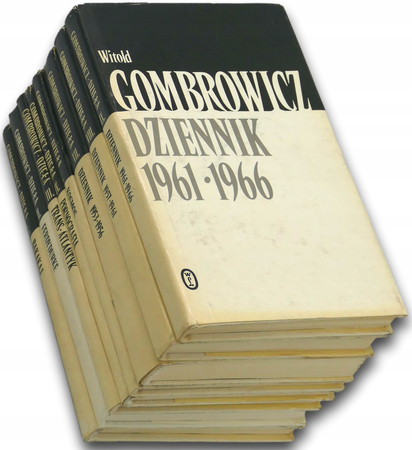 Zestaw 8 tomów dzieł Gombrowicza
