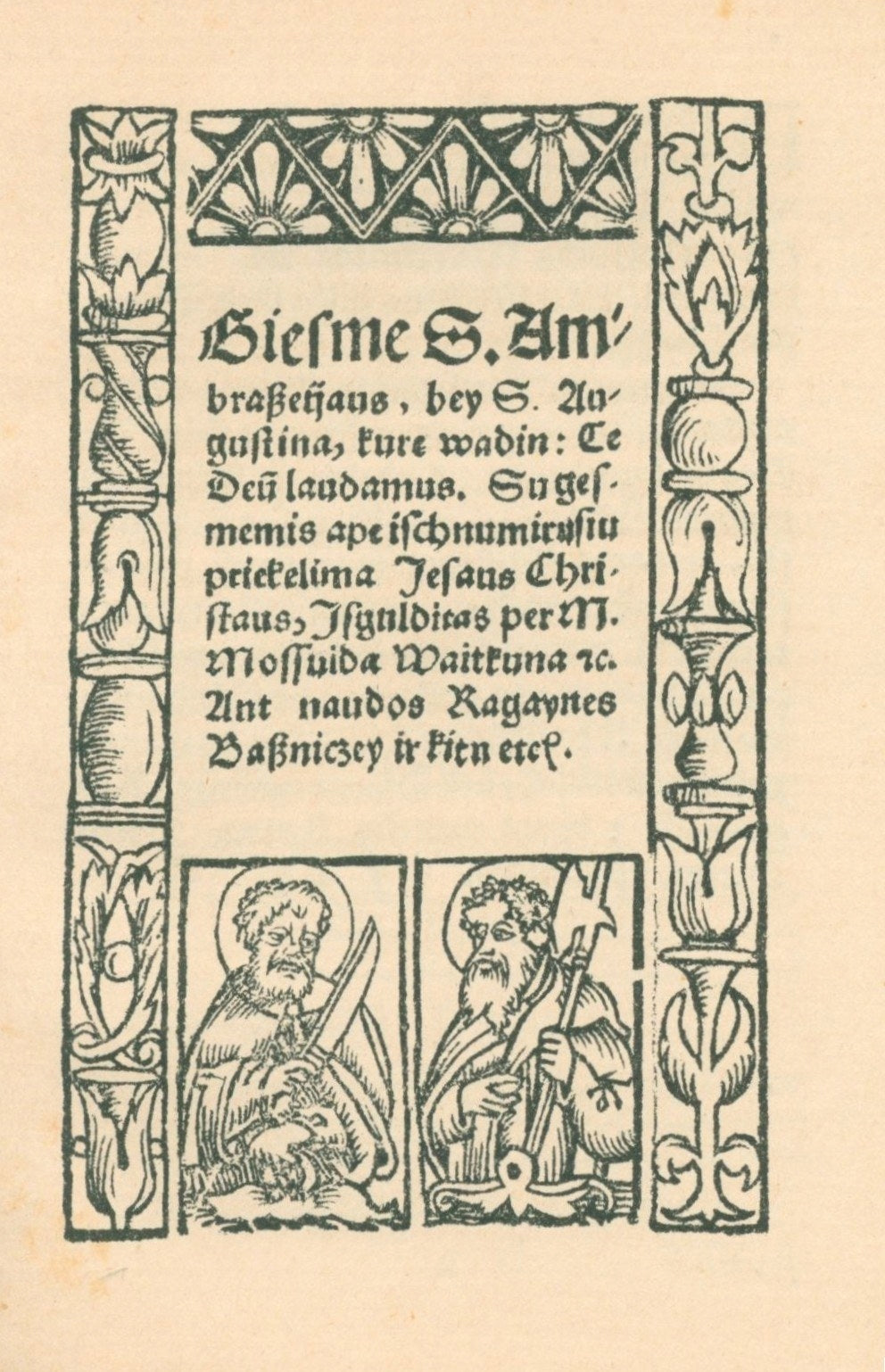 M. Mosswida Waitkuna przekład litewski "Te Deum laudamus" z r. 1549 [1897]