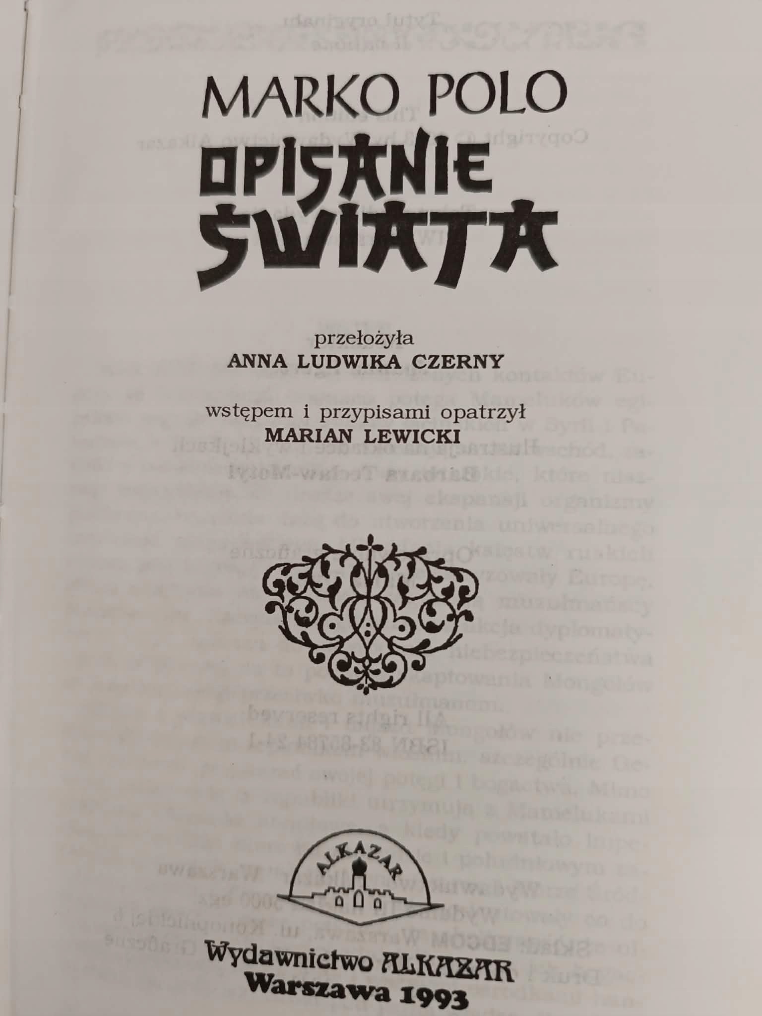 Opisanie świata, Marko Polo