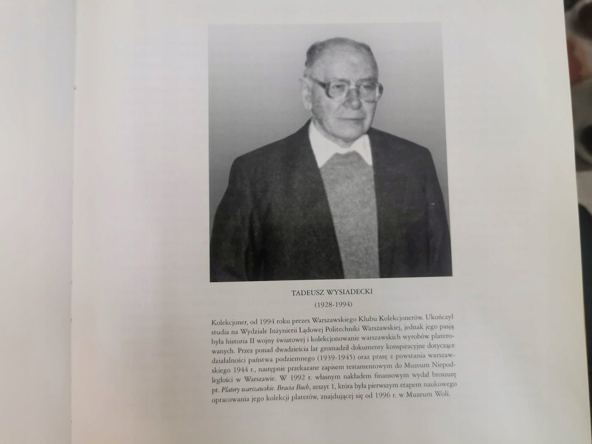 Katalog zbioru platerów warszawskich im. Anieli i Tadeusza Wysiadeckich