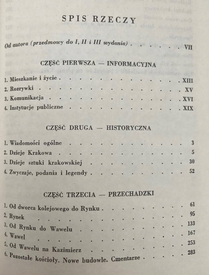 Kraków przewodnik dla zwiedzających miasto i jego okolice Karol Estreicher