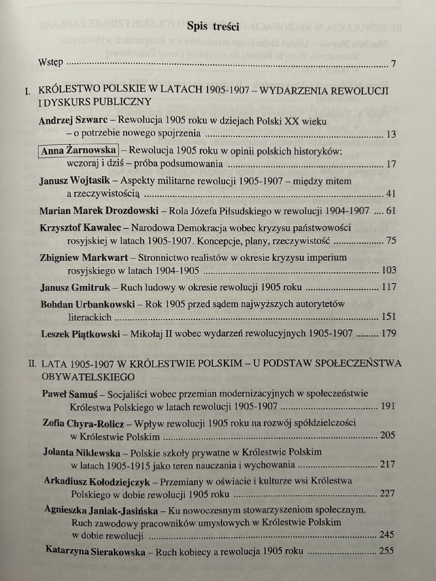 Dziedzictwo rewolucji 1905-1907 - Praca zbiorowa