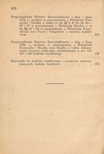 Kodeks Handlowy [Warszawa 1934]