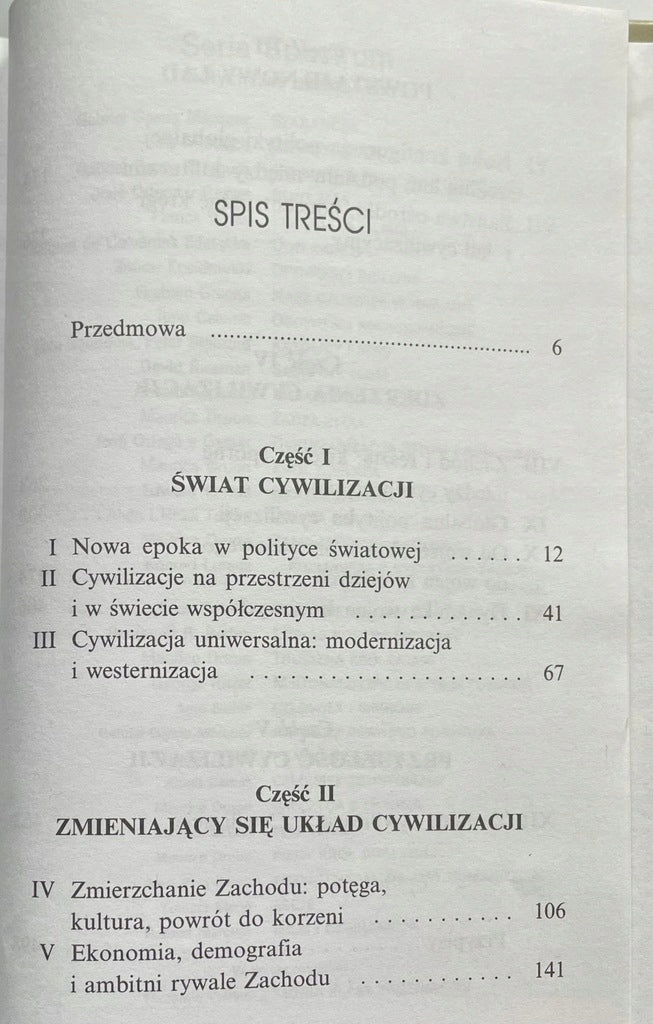 Zderzenie cywilizacji Samuel P. Huntington
