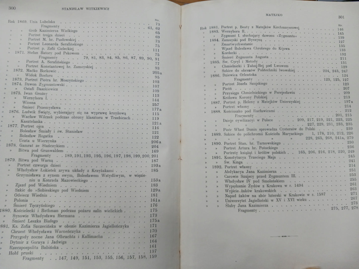 Nauka i sztuka Tom IX Matejko Stanisław Witkiewicz [wydanie rok 1912]