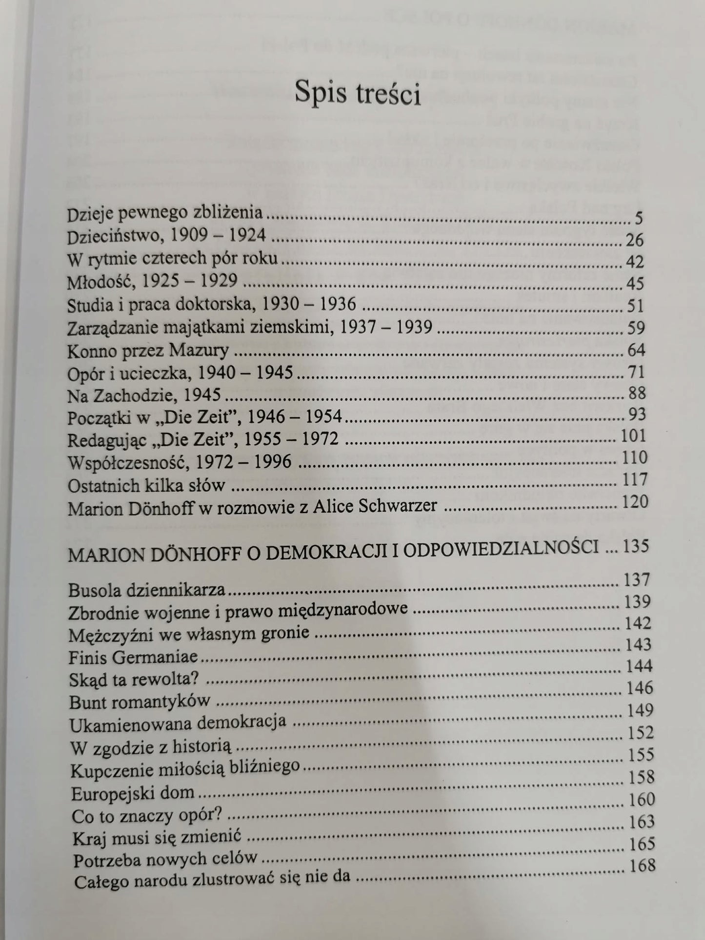 Życie pod prąd, Marion Donhoff