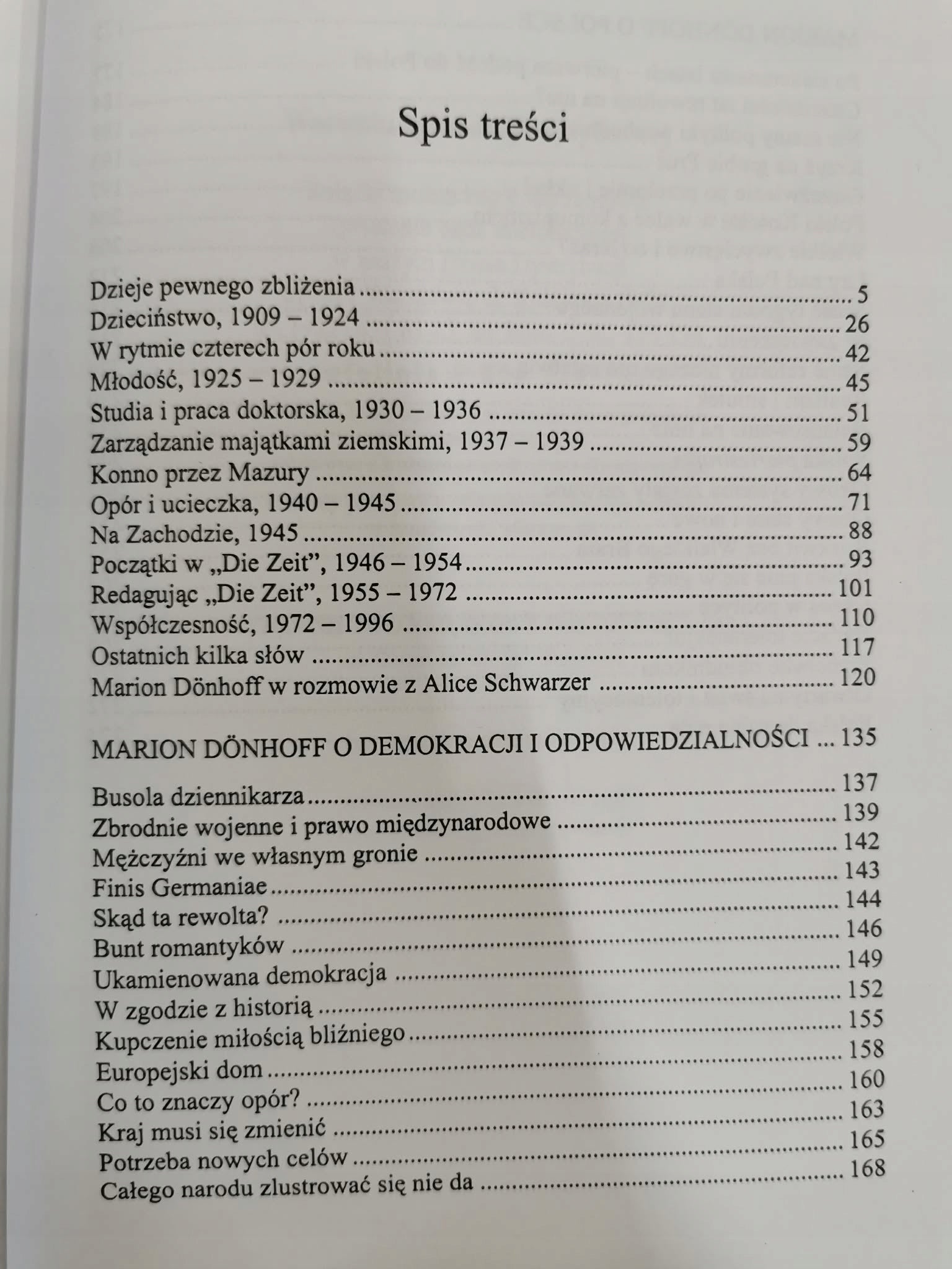 Życie pod prąd, Marion Donhoff