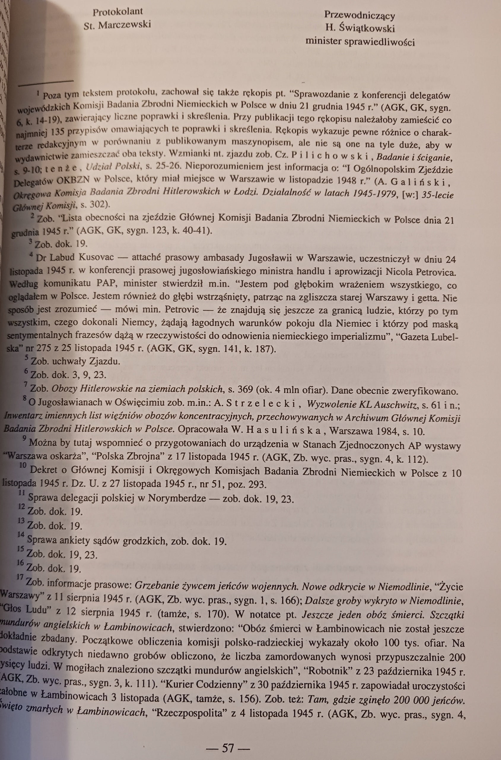 Główna komisja badania zbrodni niemieckich w Polsce Mieczysław Motas