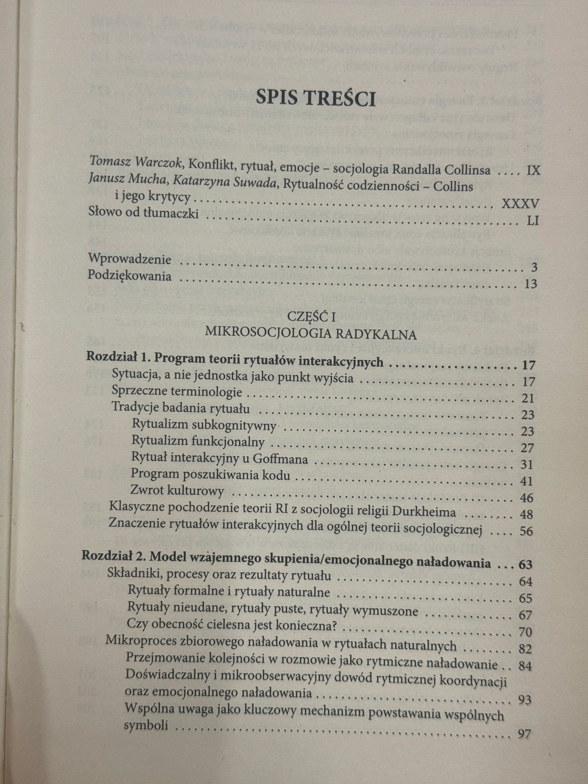 Łańcuchy rytuałów interakcyjnych Randall Collins