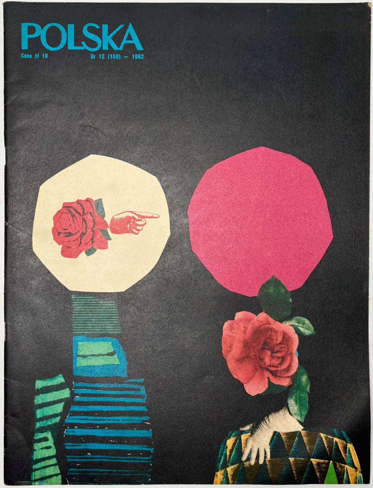 Zestaw 10 numerów Miesięcznika POLSKA 1959-1974 [okładki: Roman Cieślewicz]