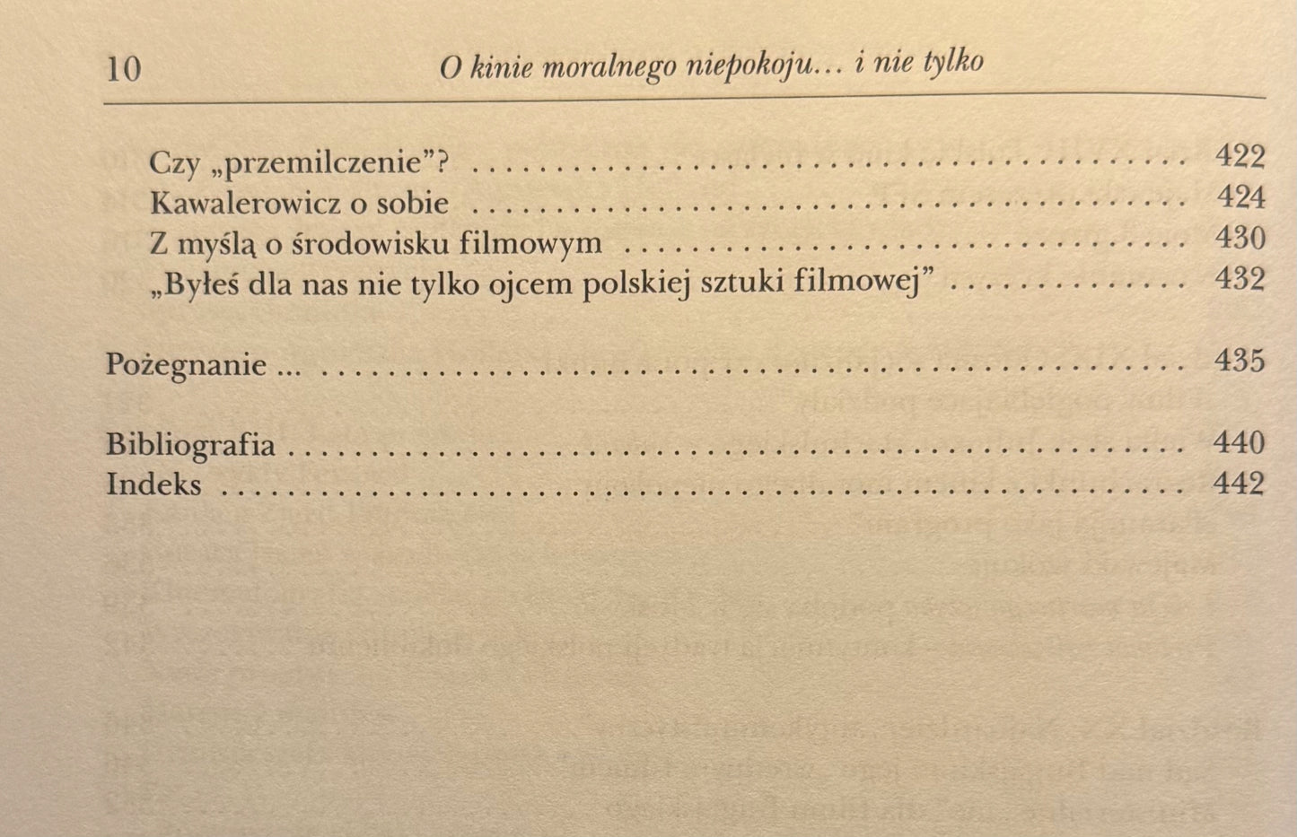 O kinie moralnego niepokoju... i nie tylko Mieczysław Wojtczak
