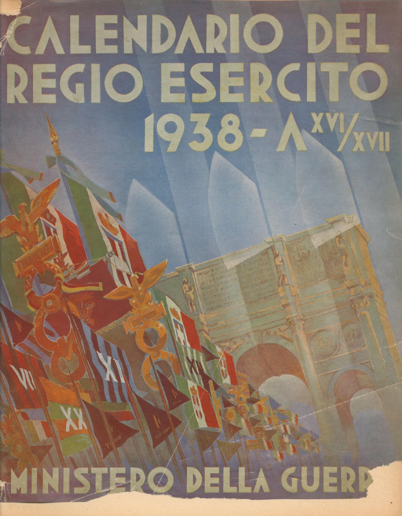 Calendario del Regio Esercito 1938 (faszystowski kalendarz armii włoskiej)
