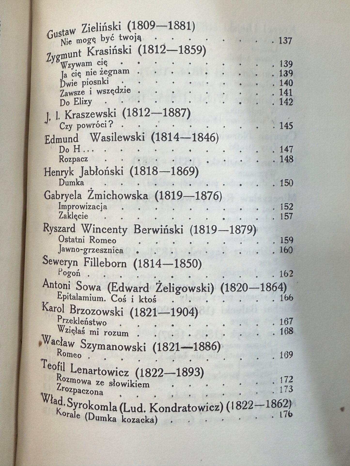 Polska pieśń miłosna Antologia Jan Lorentowicz [1923 r.]
