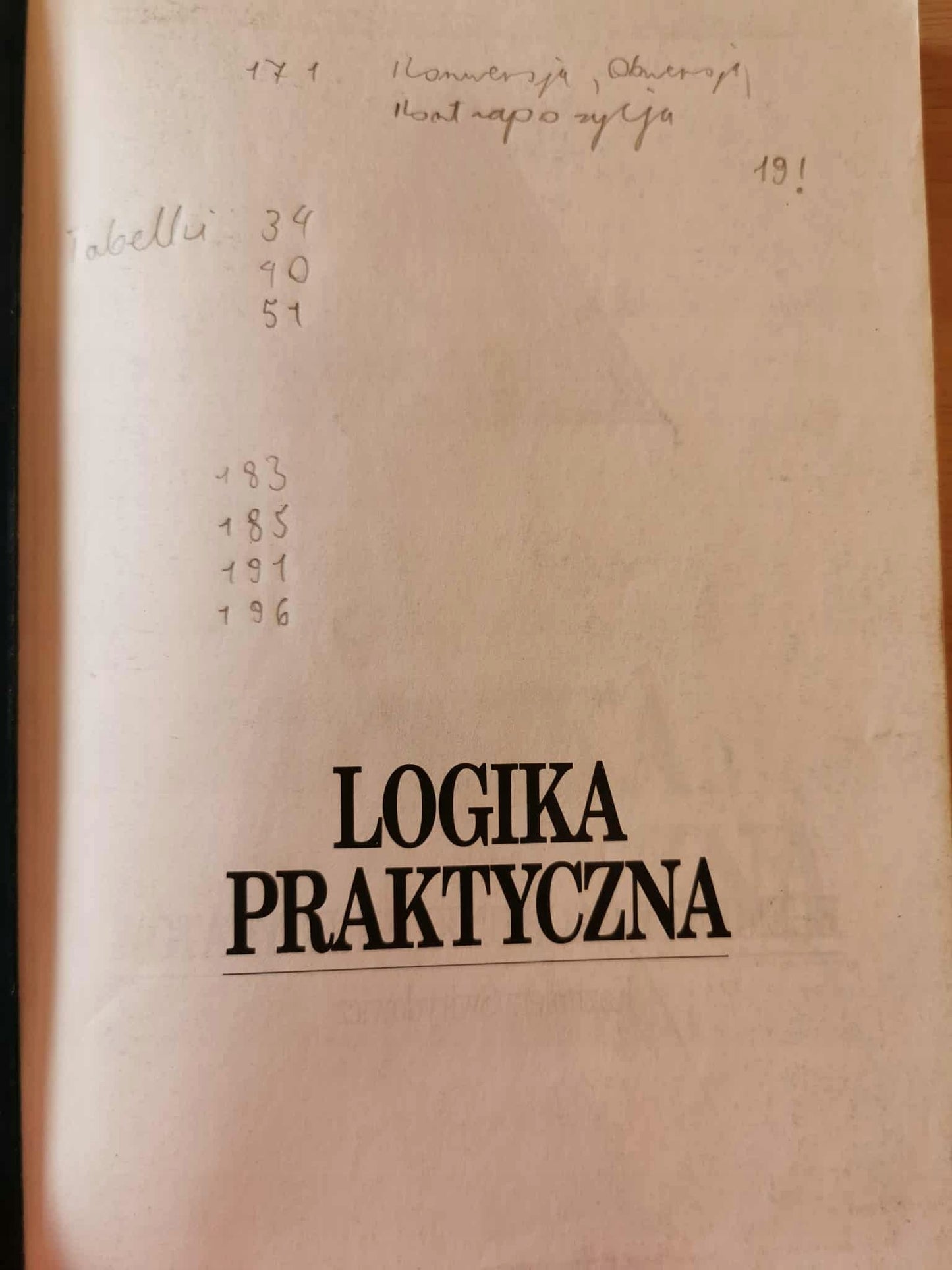 Logika praktyczna, Zygmunt Ziembiński
