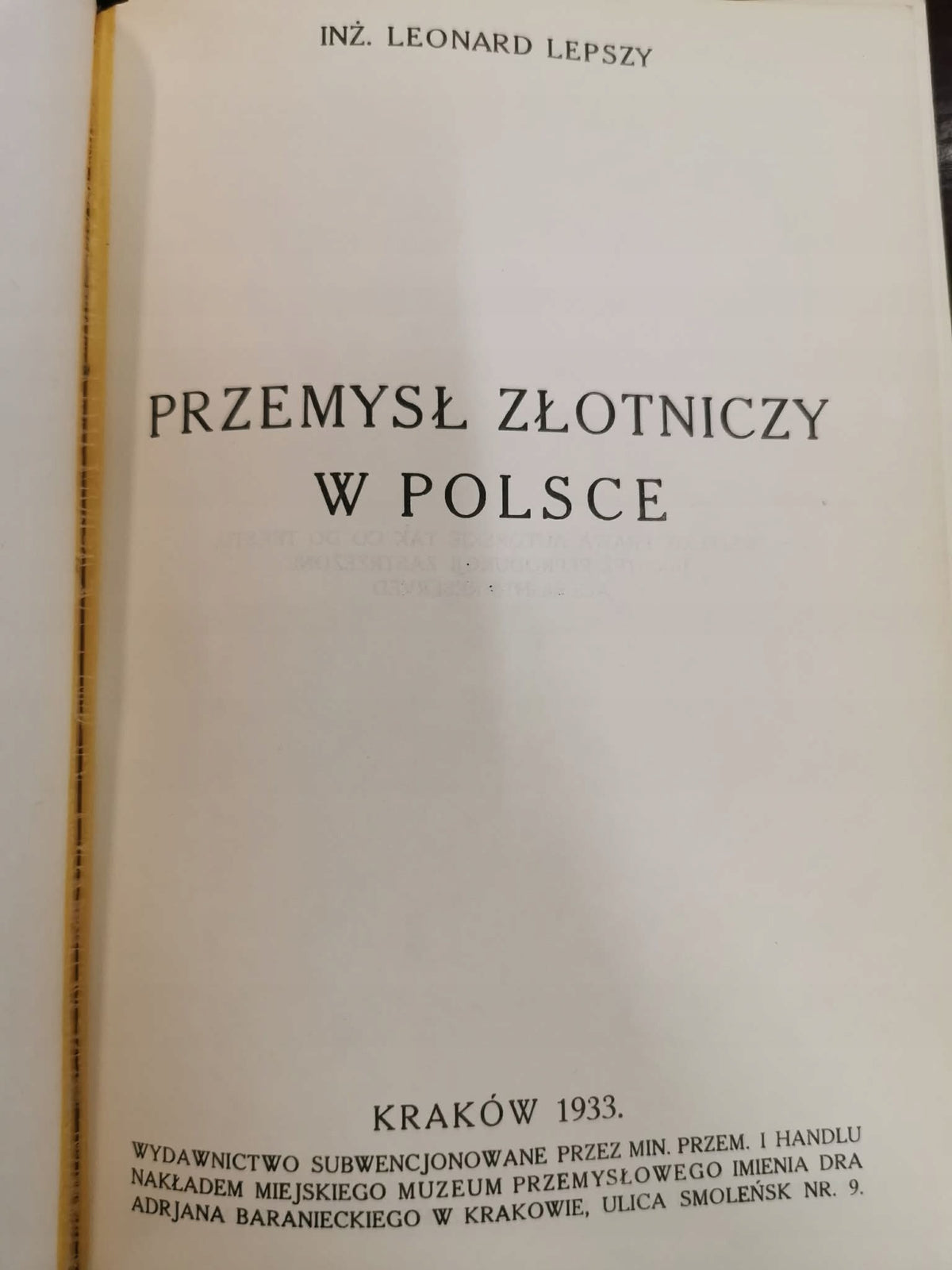 Złotnictwo W Polsce, L Lepszy