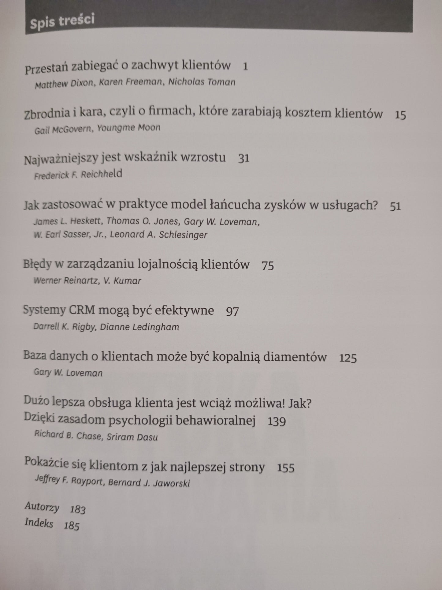 Sztuka budowania lojalności klienta, Sztuka budowania modelu... P. zbiorowa