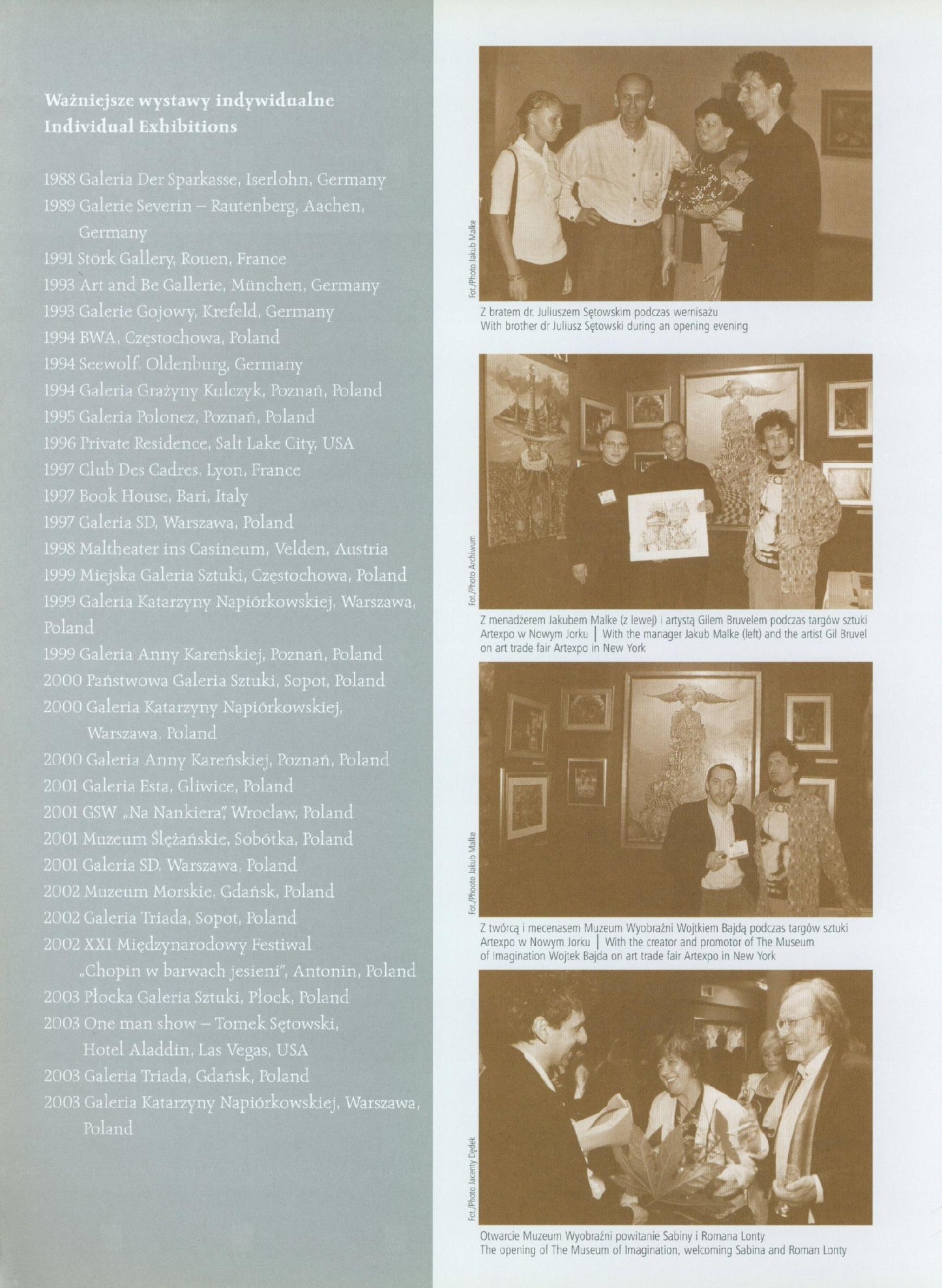 Album prac Tomasza Sętowskiego. Muzeum wyobraźni [Warszawa 2003]