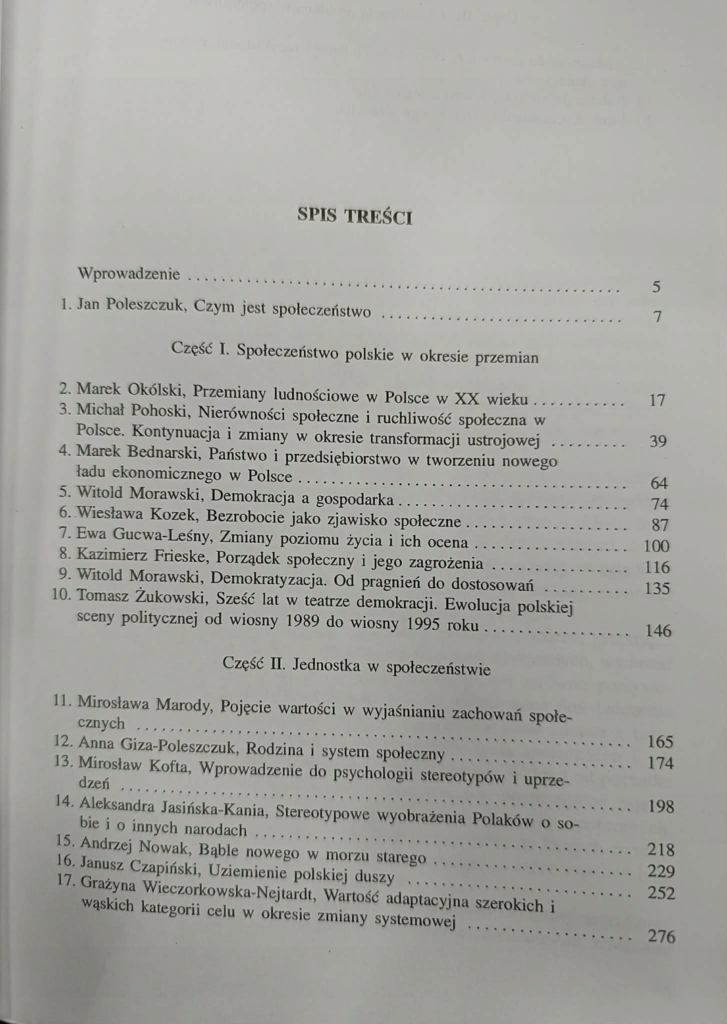 PODSTAWY ŻYCIA SPOŁECZNEGO W POLSCE MIROSŁAWA MARODY i EWY GUCWA-LEŚNY
