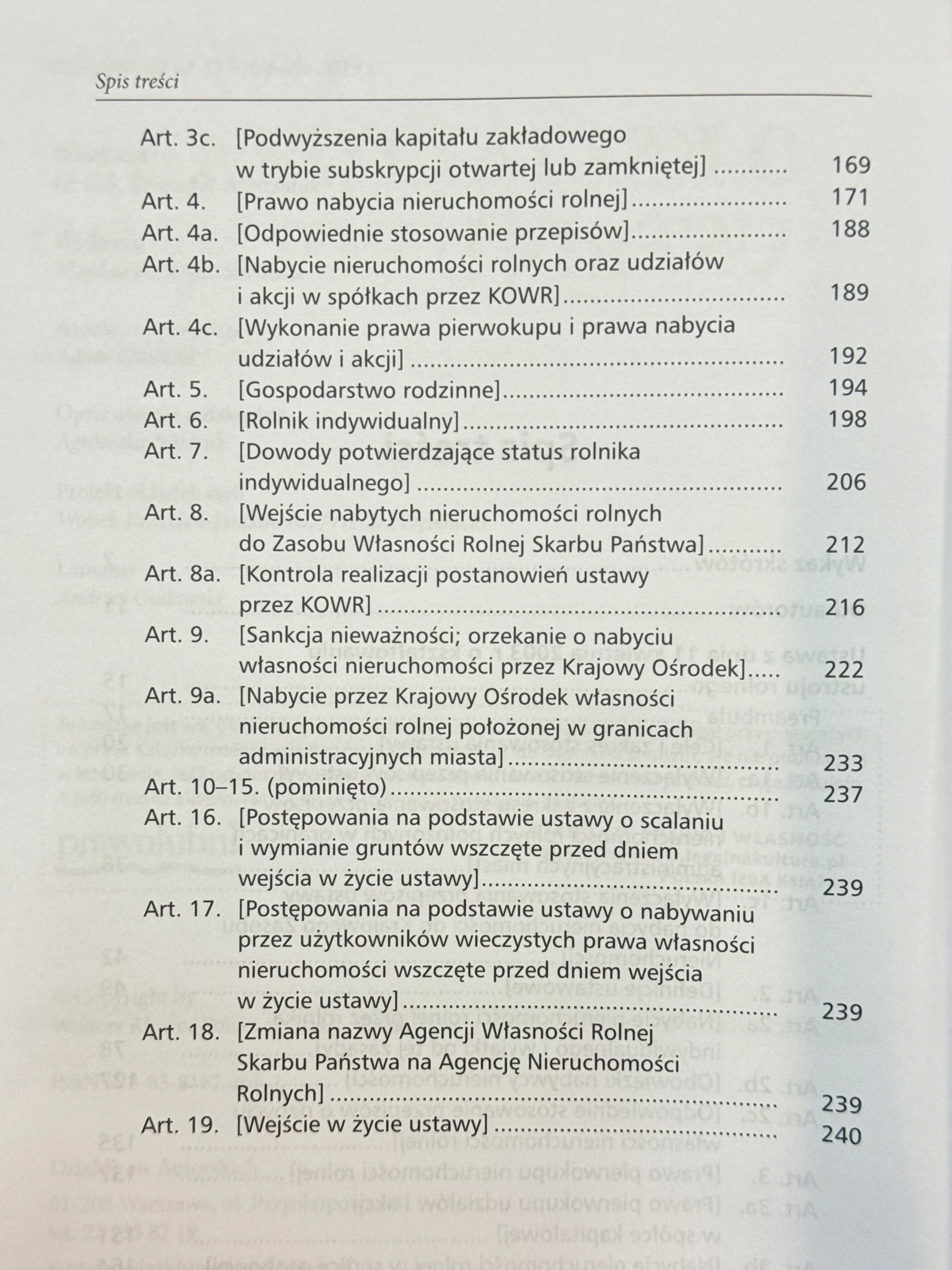 Ustawa o kształtowaniu ustroju rolnego. Komentarz