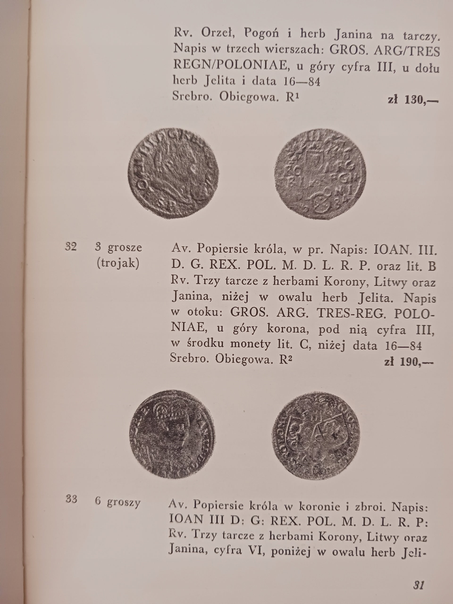 Katalog monet polskich 1669-1763 Tadeusz Jabłoński, Władysław Terlecki