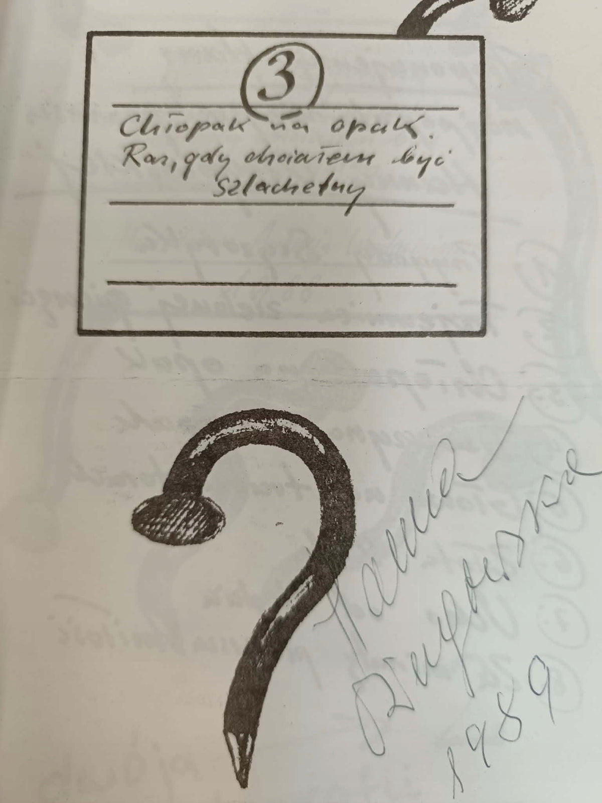 Chłopak na opak, Hanna Ożogowska [podpis autorki]