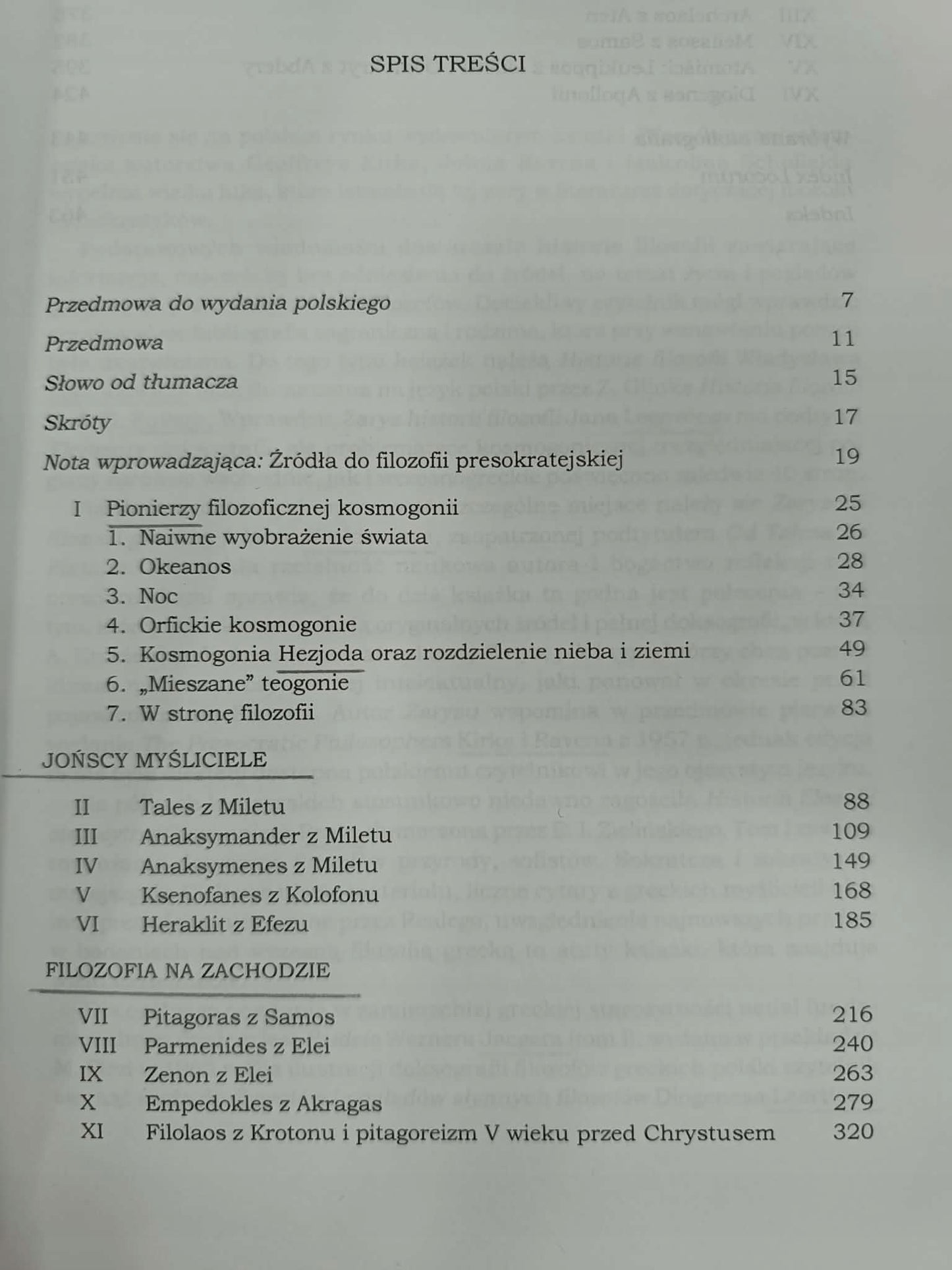 Filozofia przedsokratejska G. S. Kirk, J. E. Raven, M. Schofield