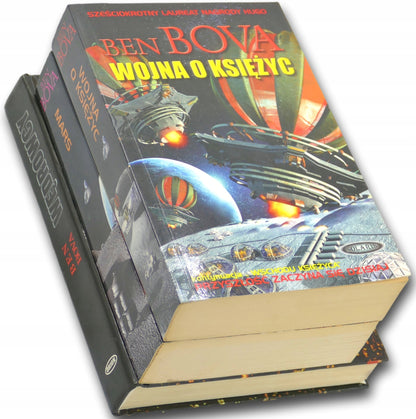 Zestaw 3 książek Ben Bova (Wojna o Księżyc, Wędrowcy, Mars)