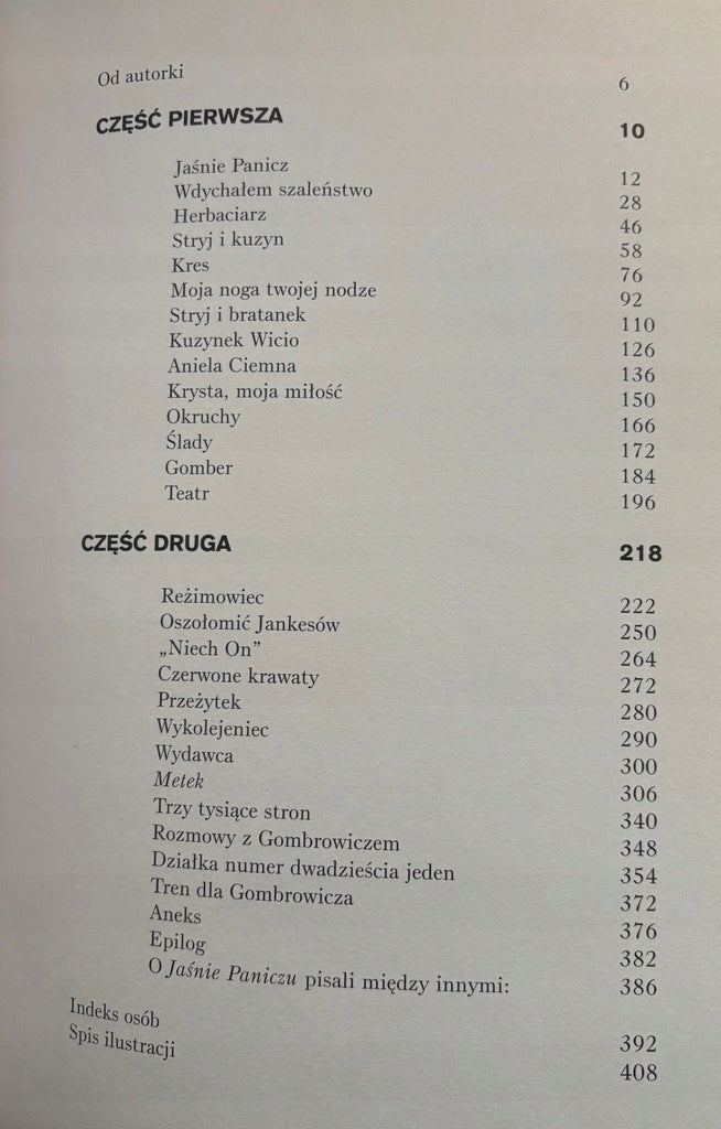 Jaśnie Panicz o Witoldzie Gombrowiczu Joanna Siedlecka