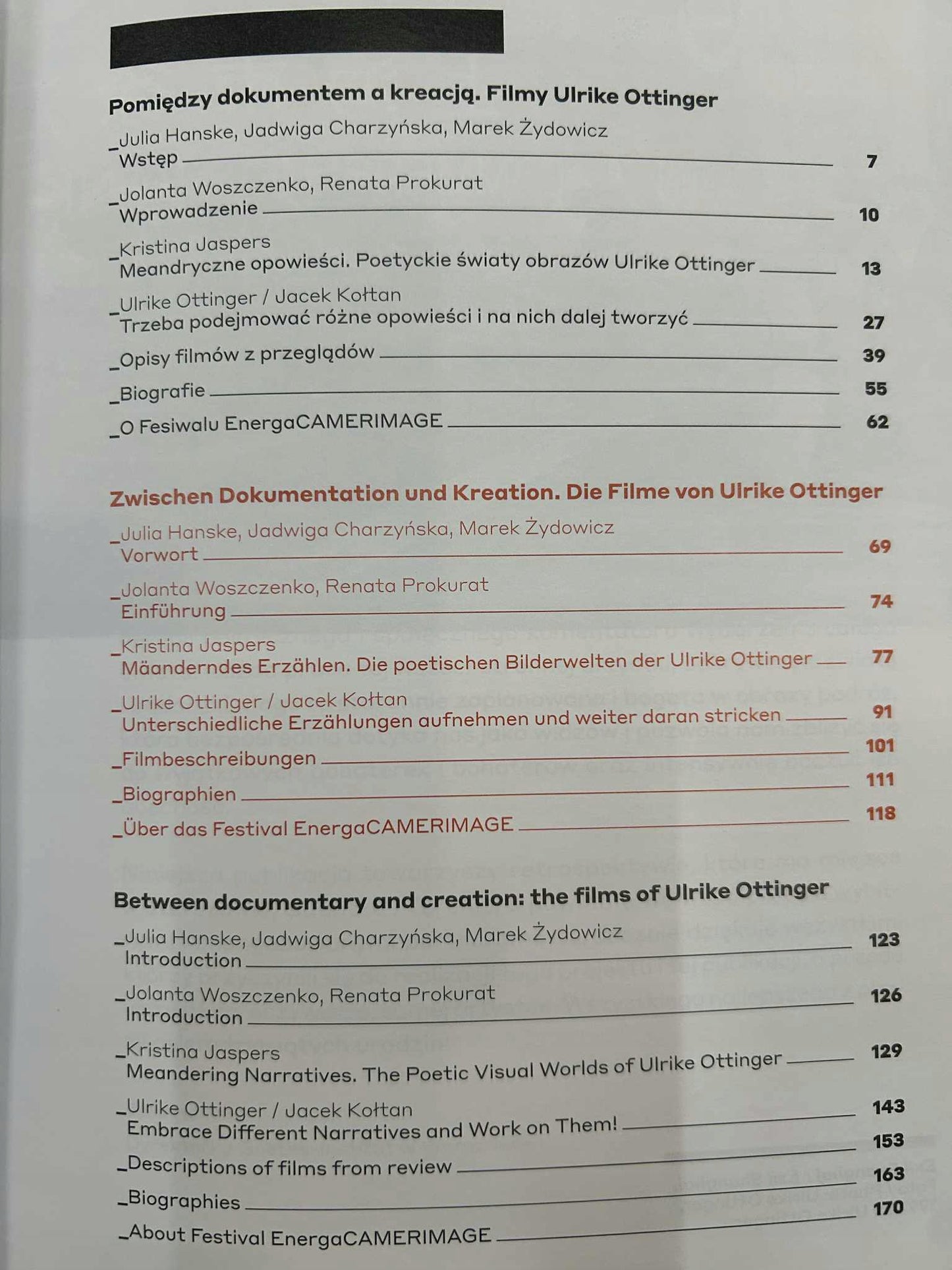 Filmy Ulrike Ottinger. Pomiędzy dokumentem a kreacją - Praca zbiorowa