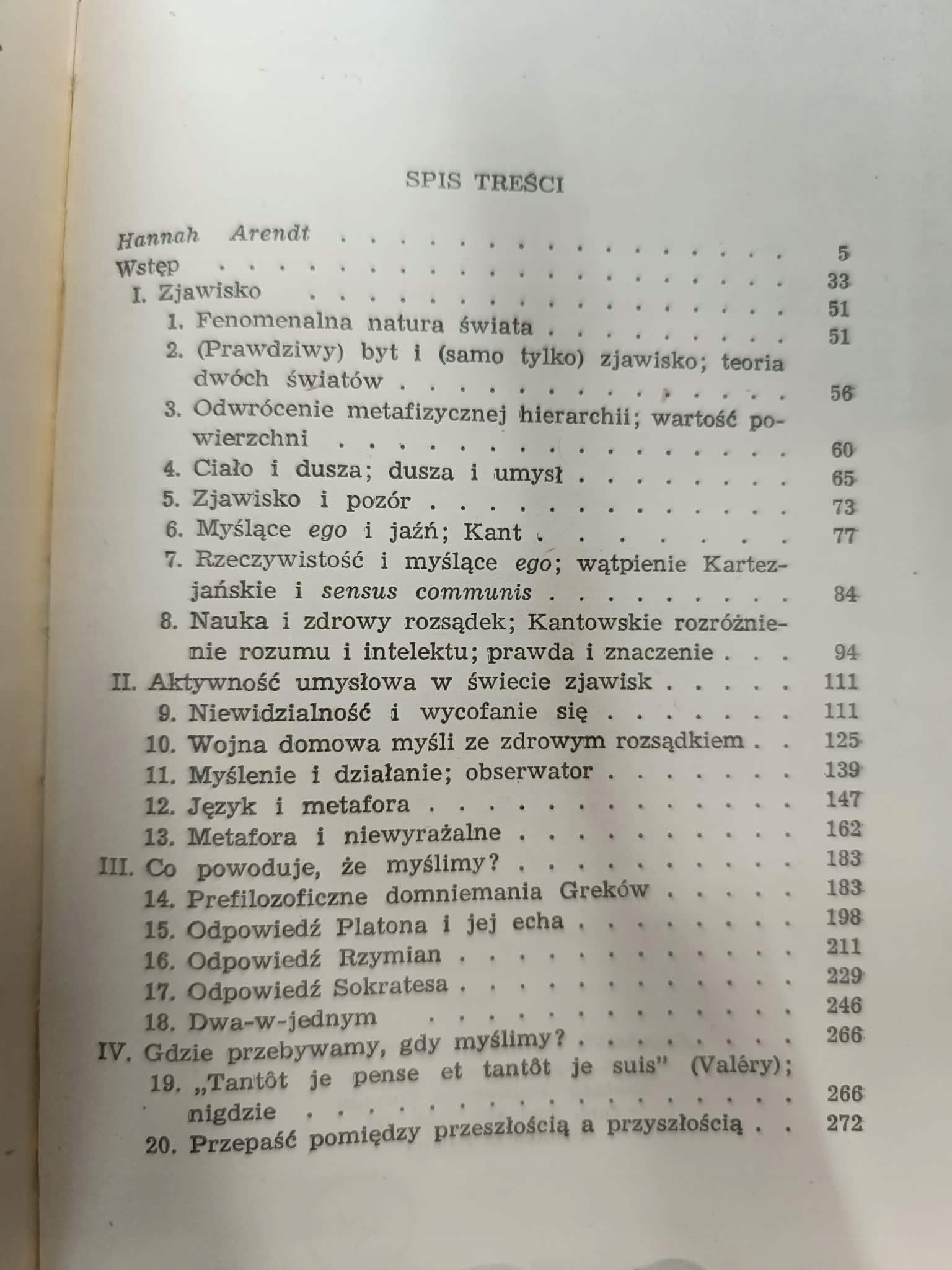 Hannah Arendt, Myślenie