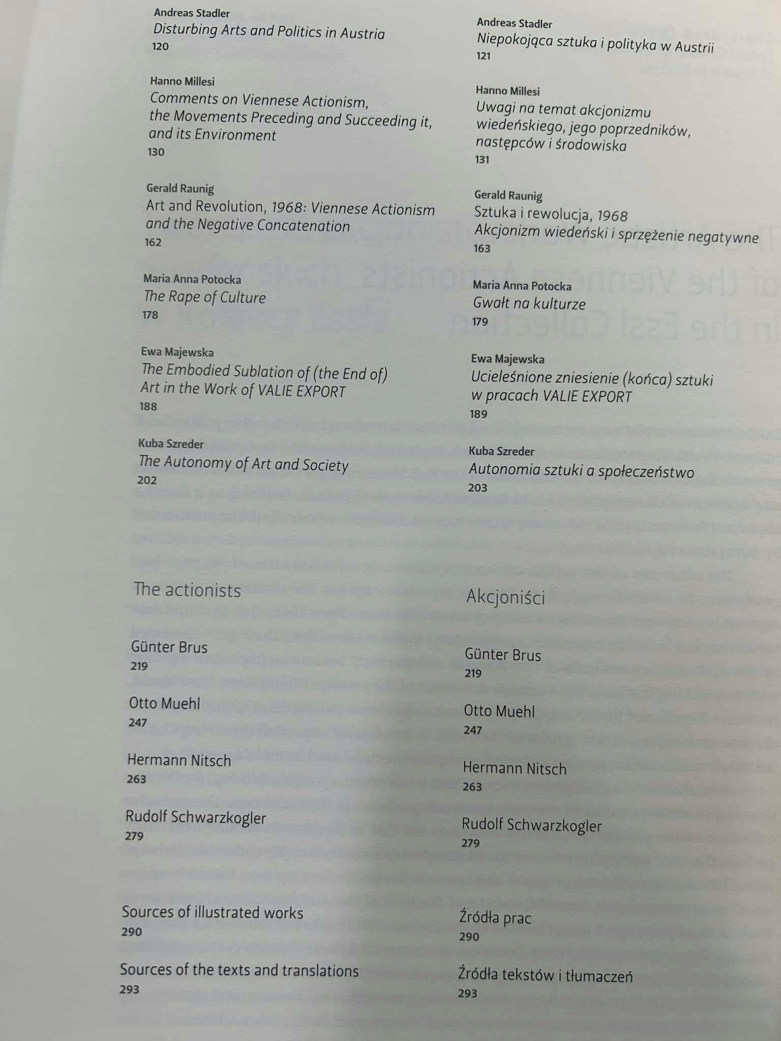Akcjonizm wiedeński. Przeciwny biegun społeczeństwa - Brus, Nitsch, Muehl