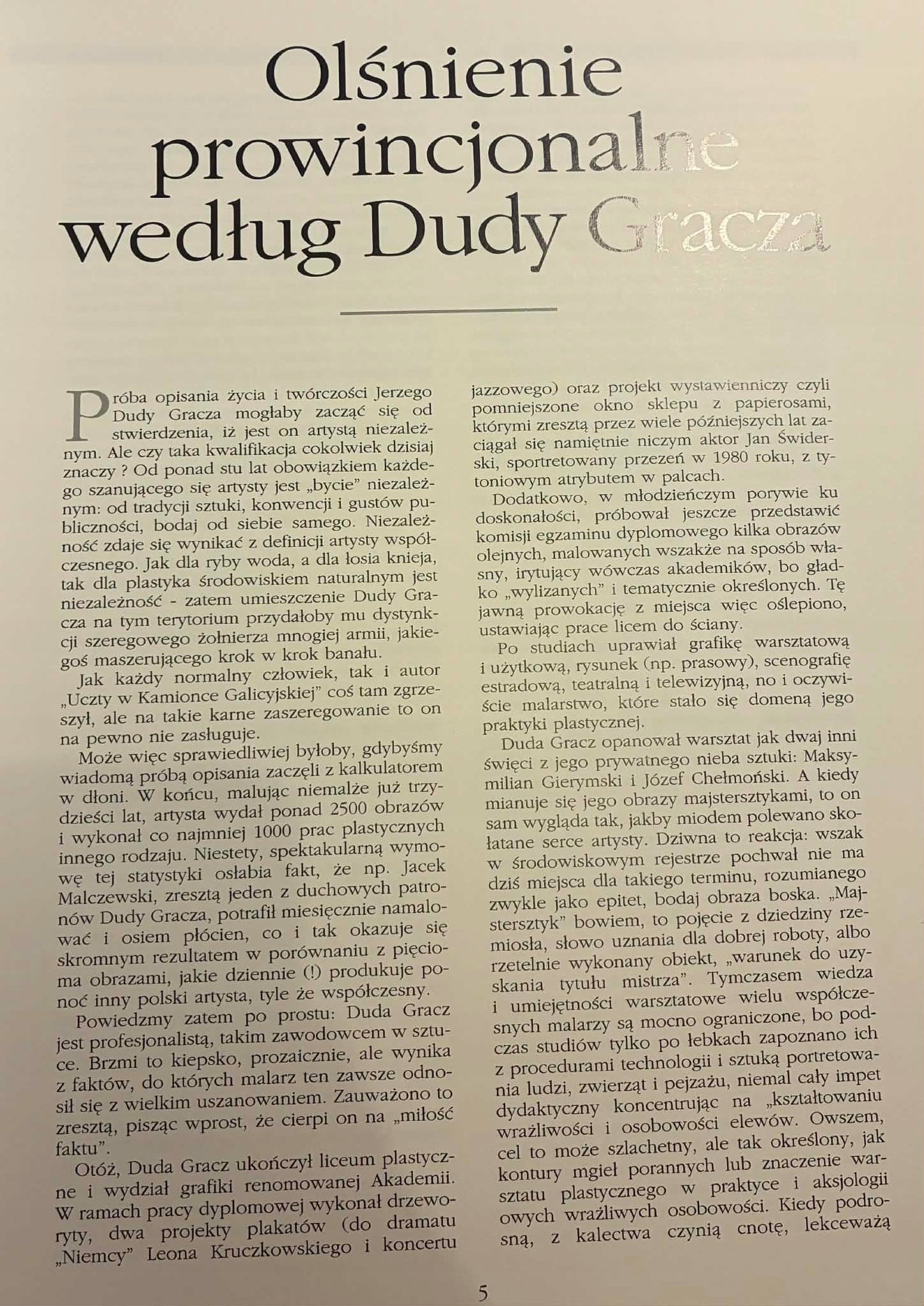DUDA GRACZ Ireneusz J. Kamiński, Agata Duda Gracz