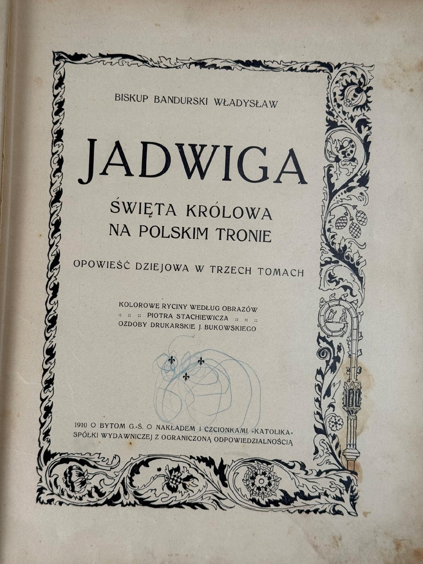 Jadwiga święta królowa na polskim tronie Bandurski Władysław [1910]