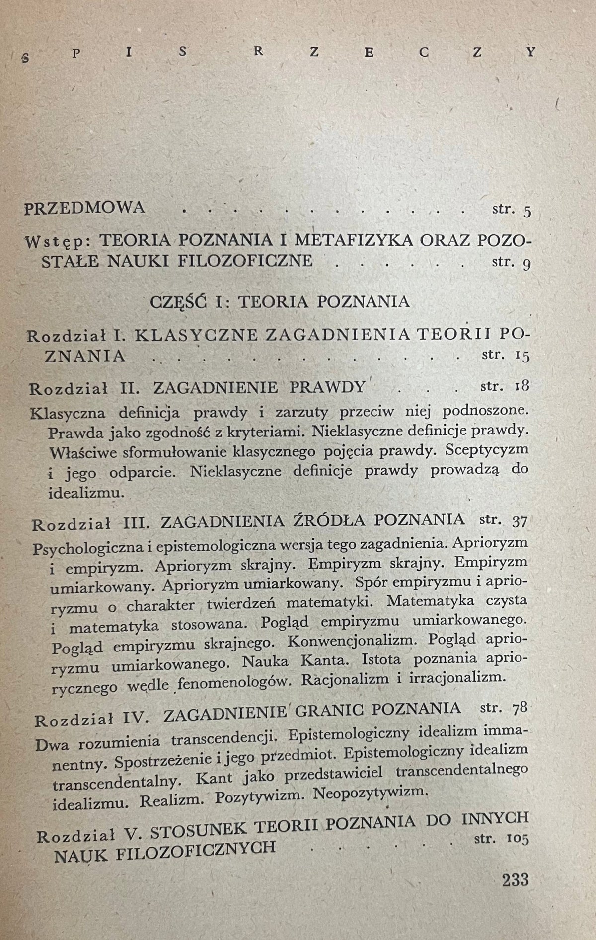 Kazimierz Ajdukiewicz Zagadnienia i kierunki filozofii