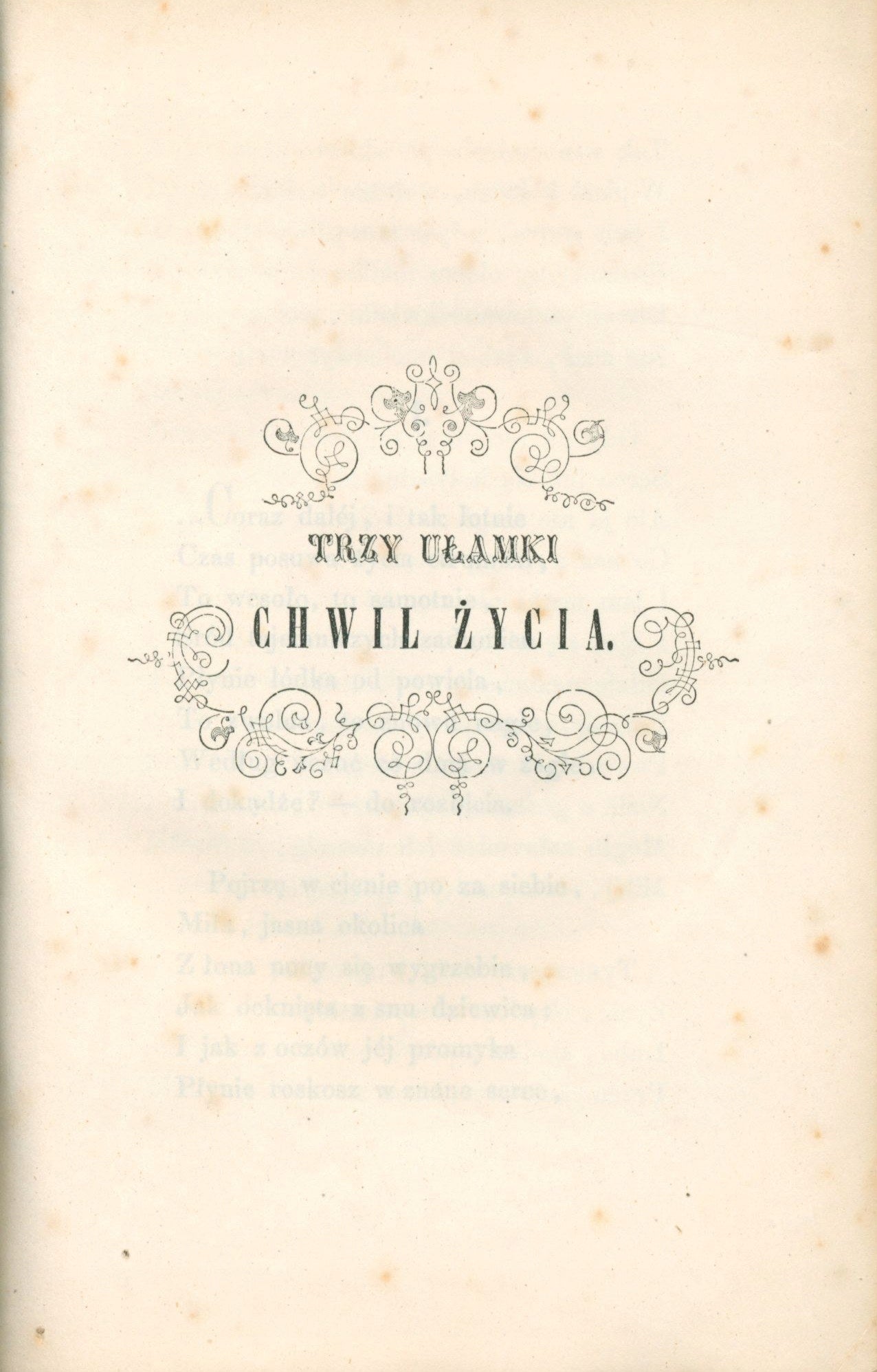 Poezye Edmunda Wasilewskiego (z ex - librisem Grzybowskich) [Warszawa 1859]
