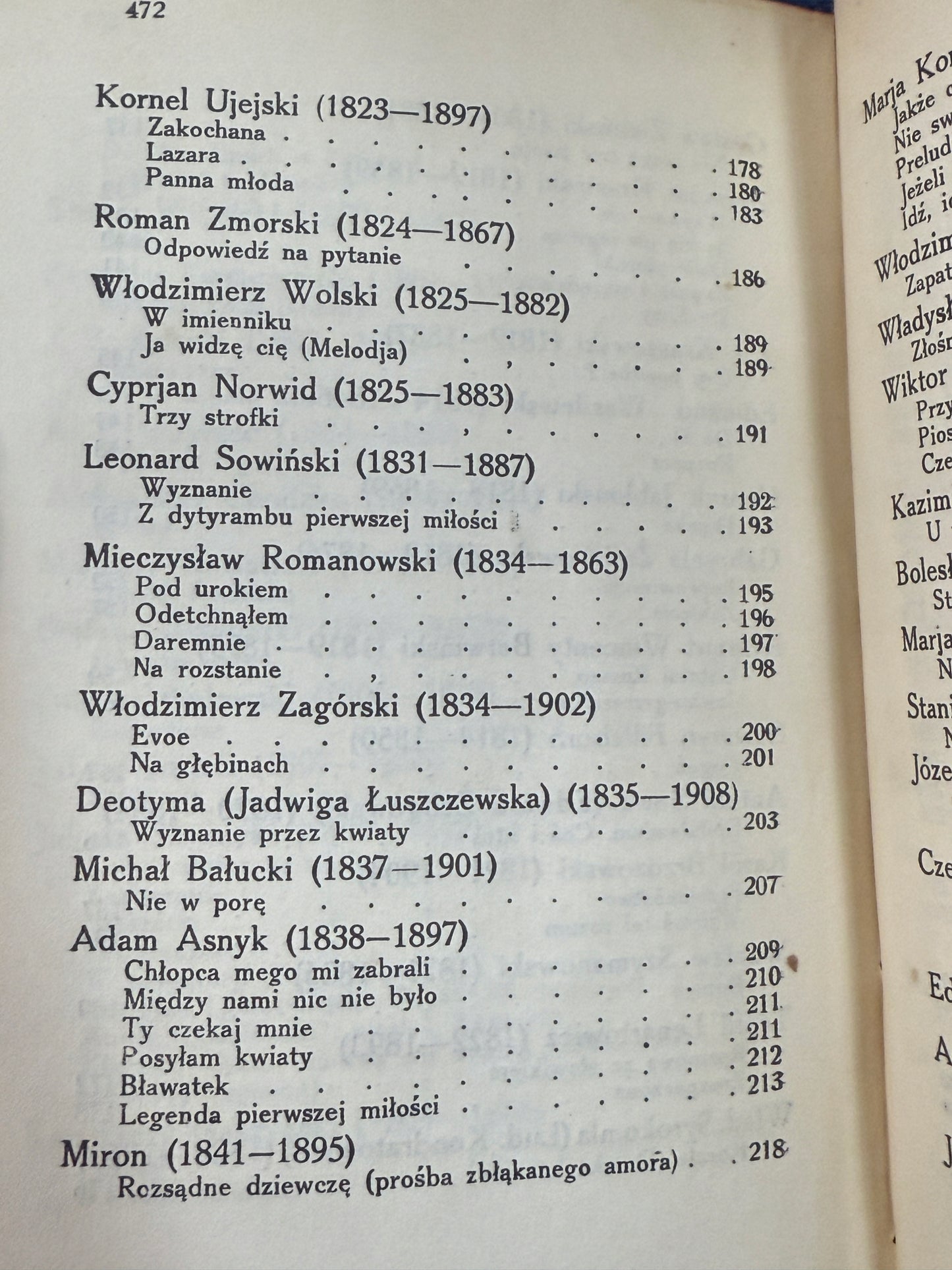 Polska pieśń miłosna Antologia Jan Lorentowicz [1923 r.]