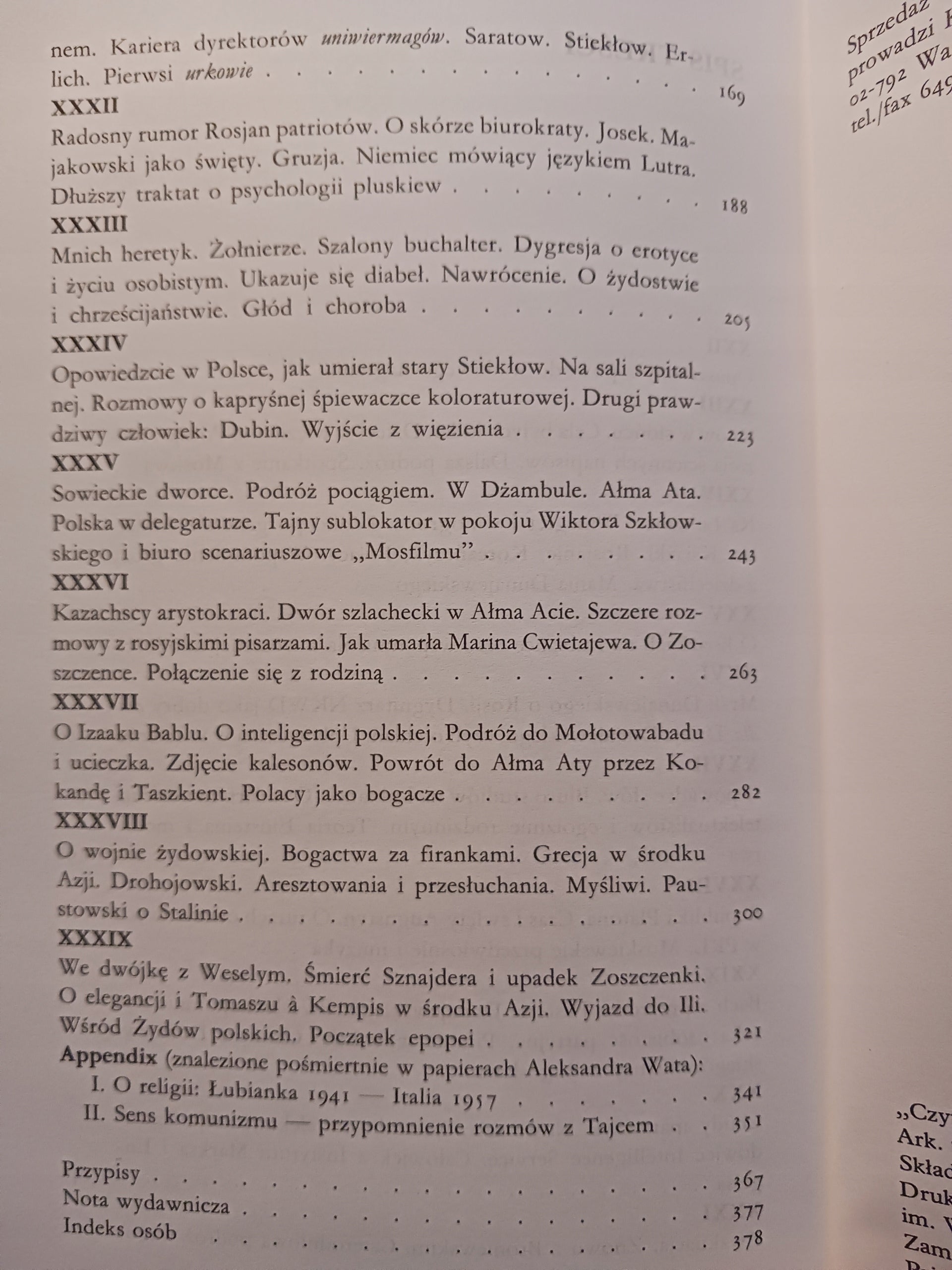 Mój wiek. Część 1 i 2 Aleksander Wat