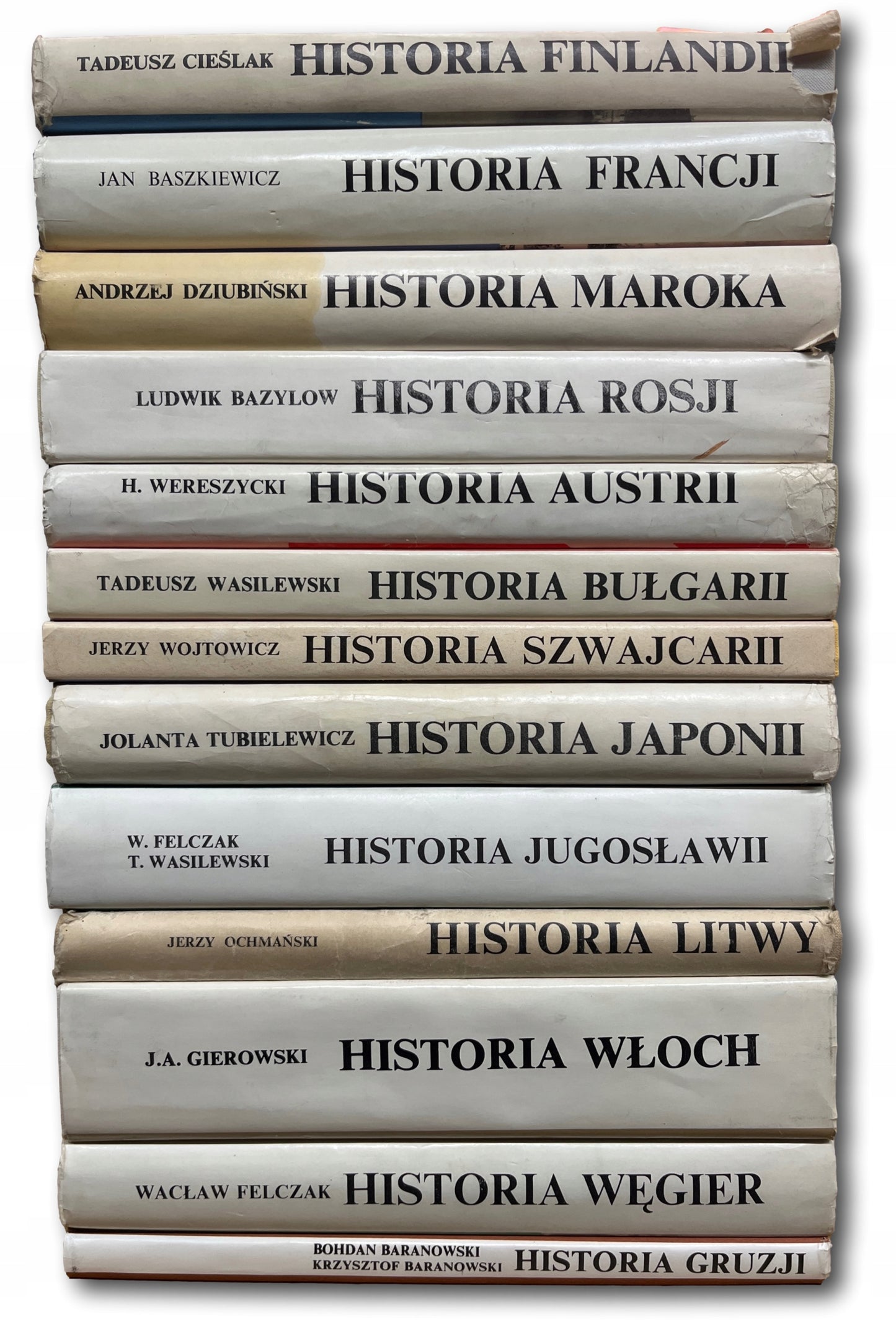 Zestaw 13 książek, Historie Powszechne [Historia Gruzji; Węgier; Włoch...]