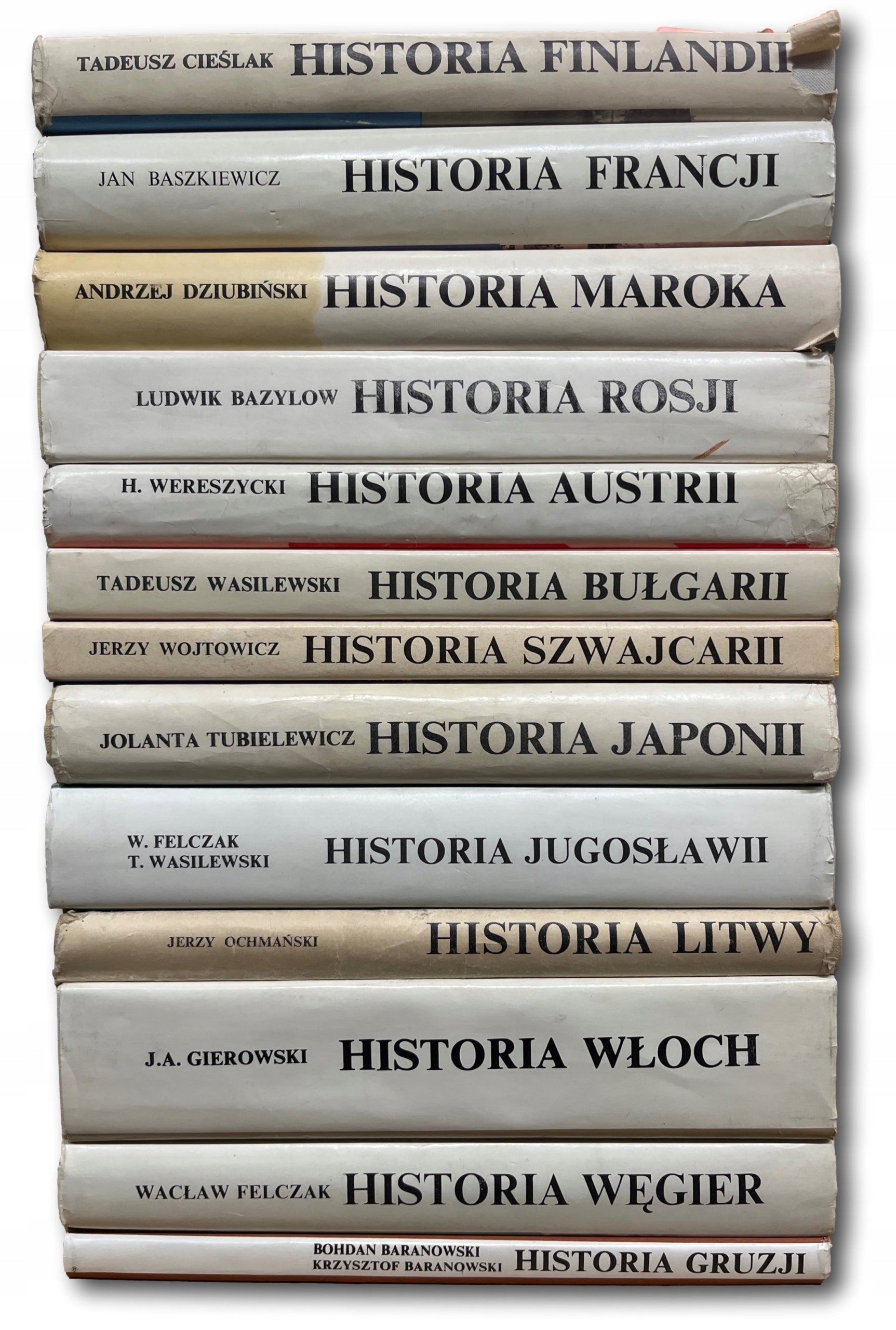 Zestaw 13 książek, Historie Powszechne [Historia Gruzji; Węgier; Włoch...]