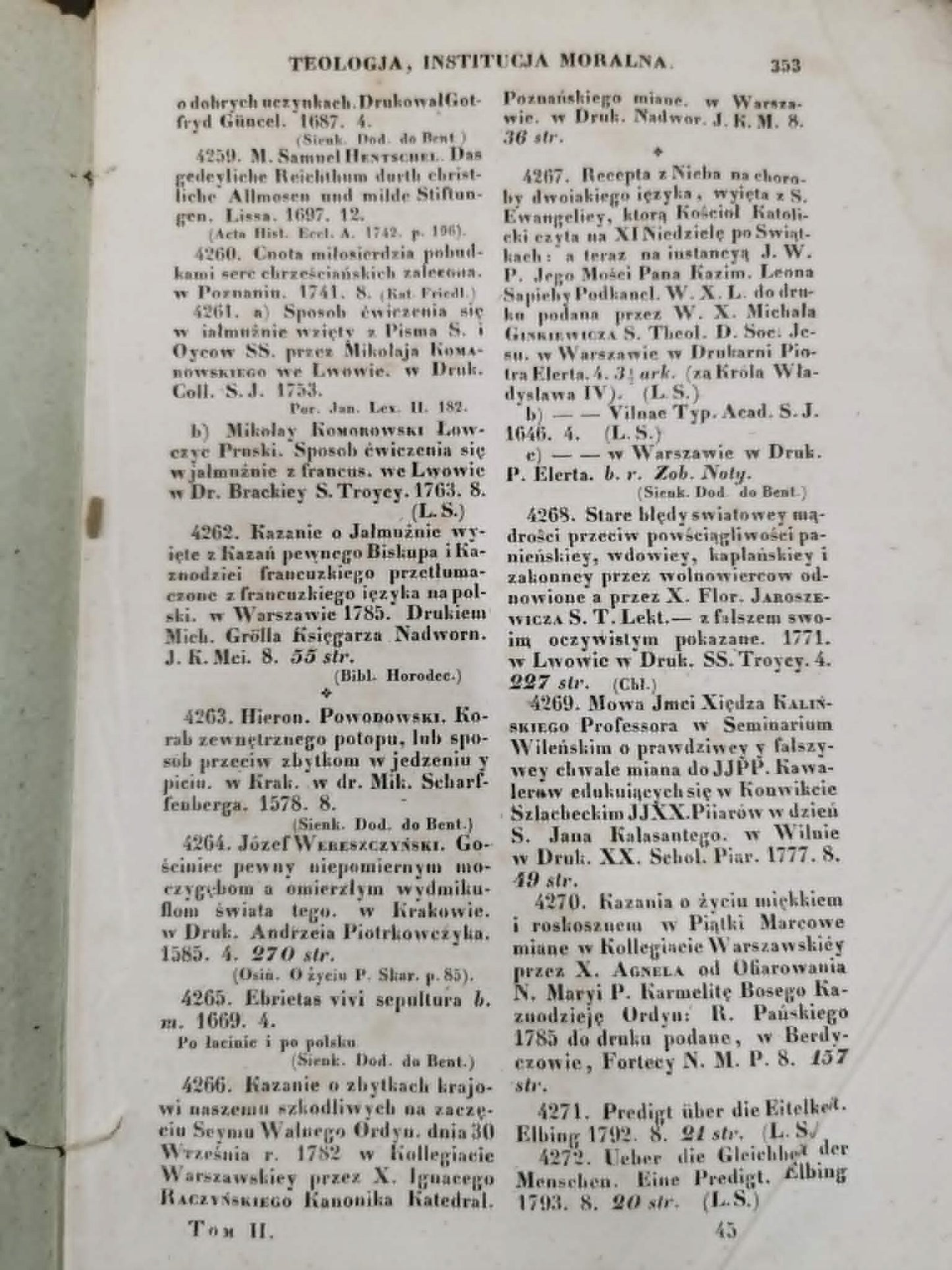 Obraz bibliograficzno-historyczny literatury i nauk w Polsce t. II [1841]