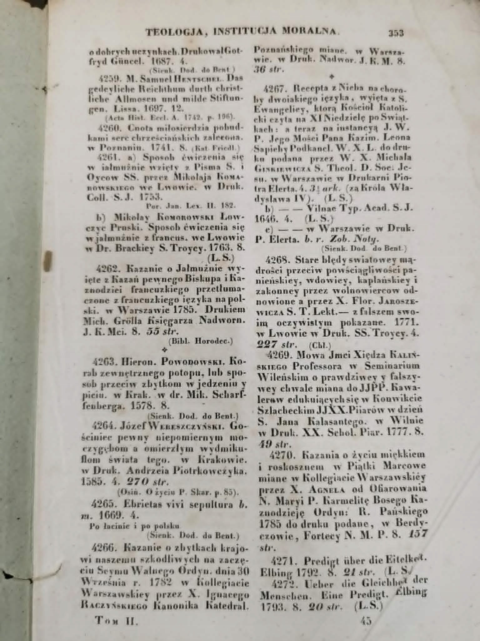 Obraz bibliograficzno-historyczny literatury i nauk w Polsce t. II [1841]