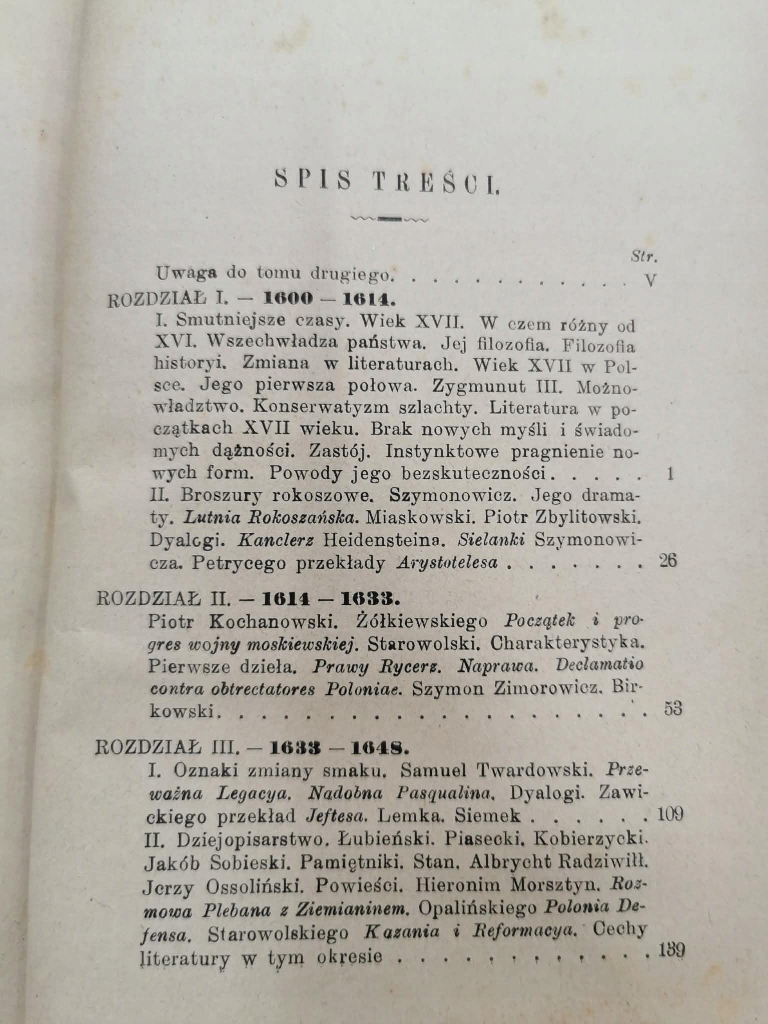 Historya literatury polskiej t. II, St. Tarnowski [Warszawa 1906]