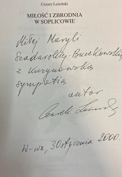 MIŁOŚĆ I ZBRODNIA W SOPLICOWIE Cezary Leżeński
