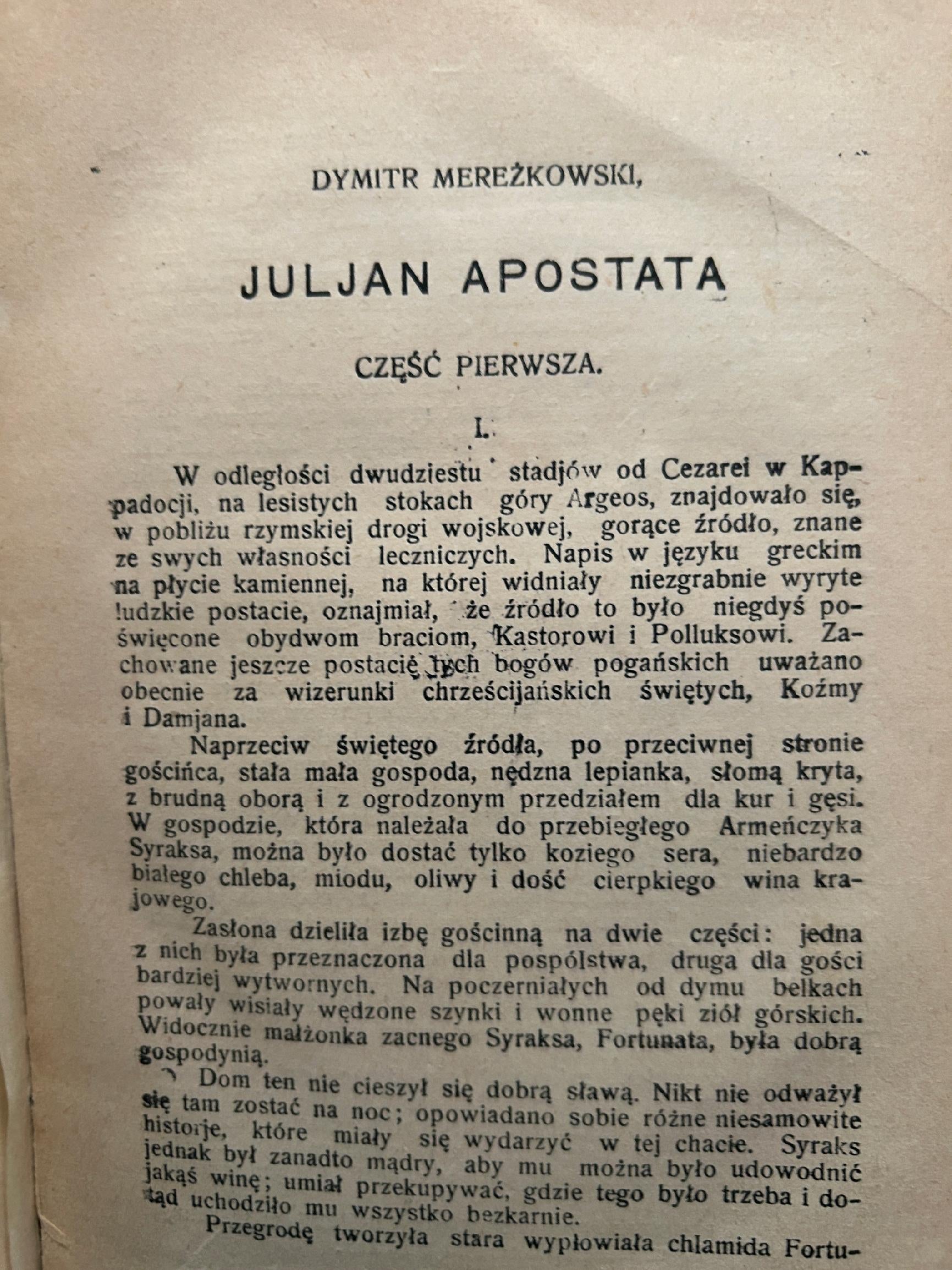 Juljan Apostata. Powieść - Dymitr Mereżkowski [1928 r.]